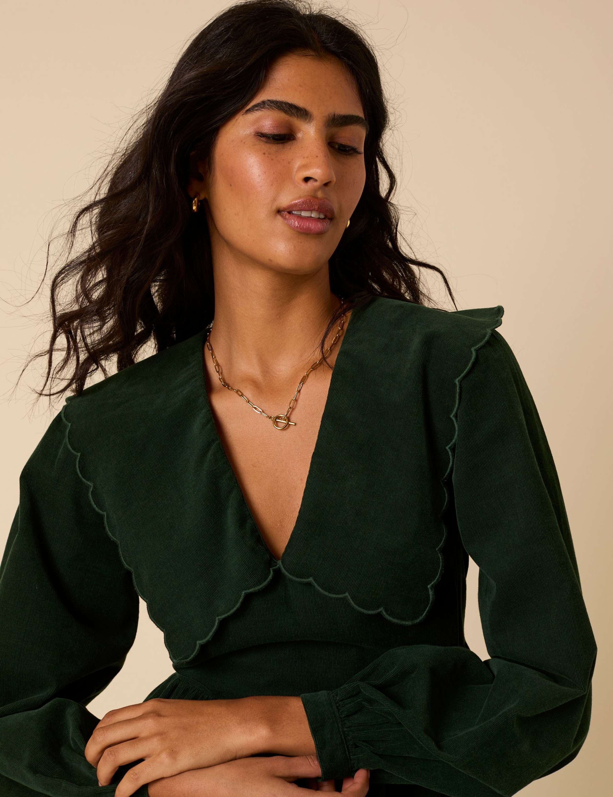 Pure Cotton Oversized Collar Mini Dress 5 of 5