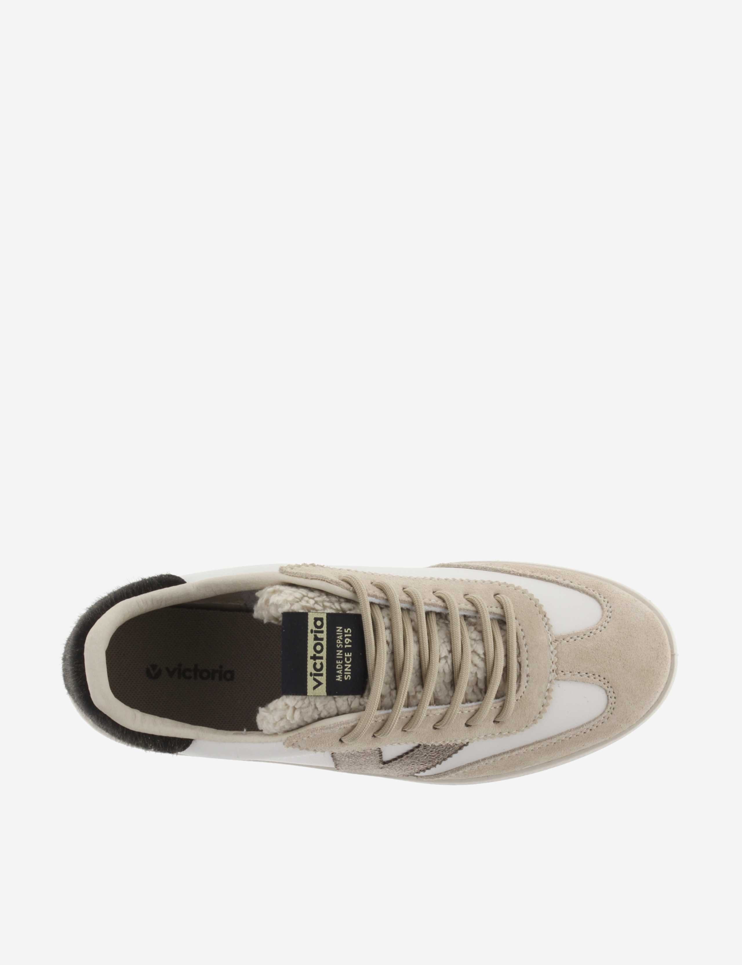 Lace Up Suede Panel Trainers 2 of 5