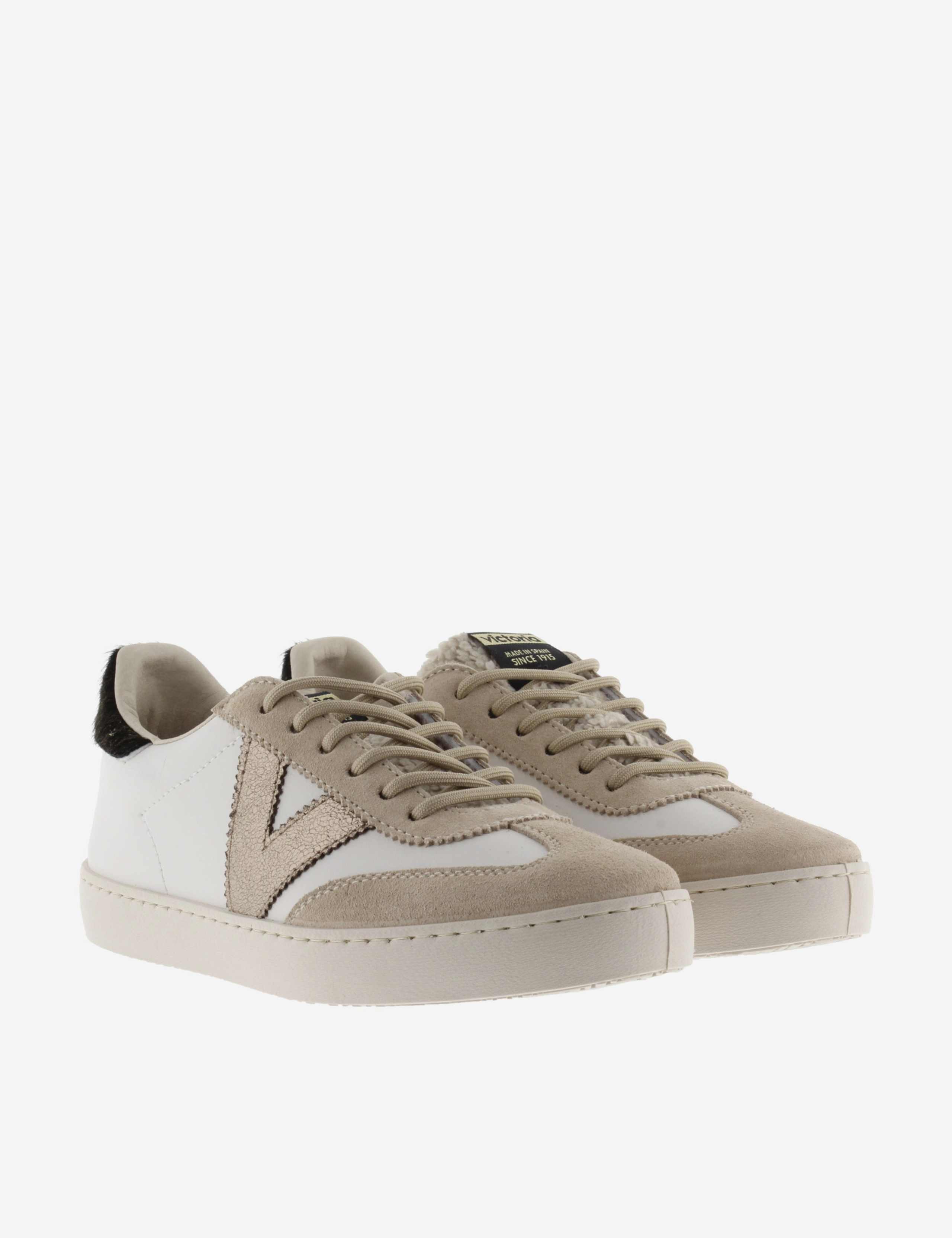 Lace Up Suede Panel Trainers 4 of 5