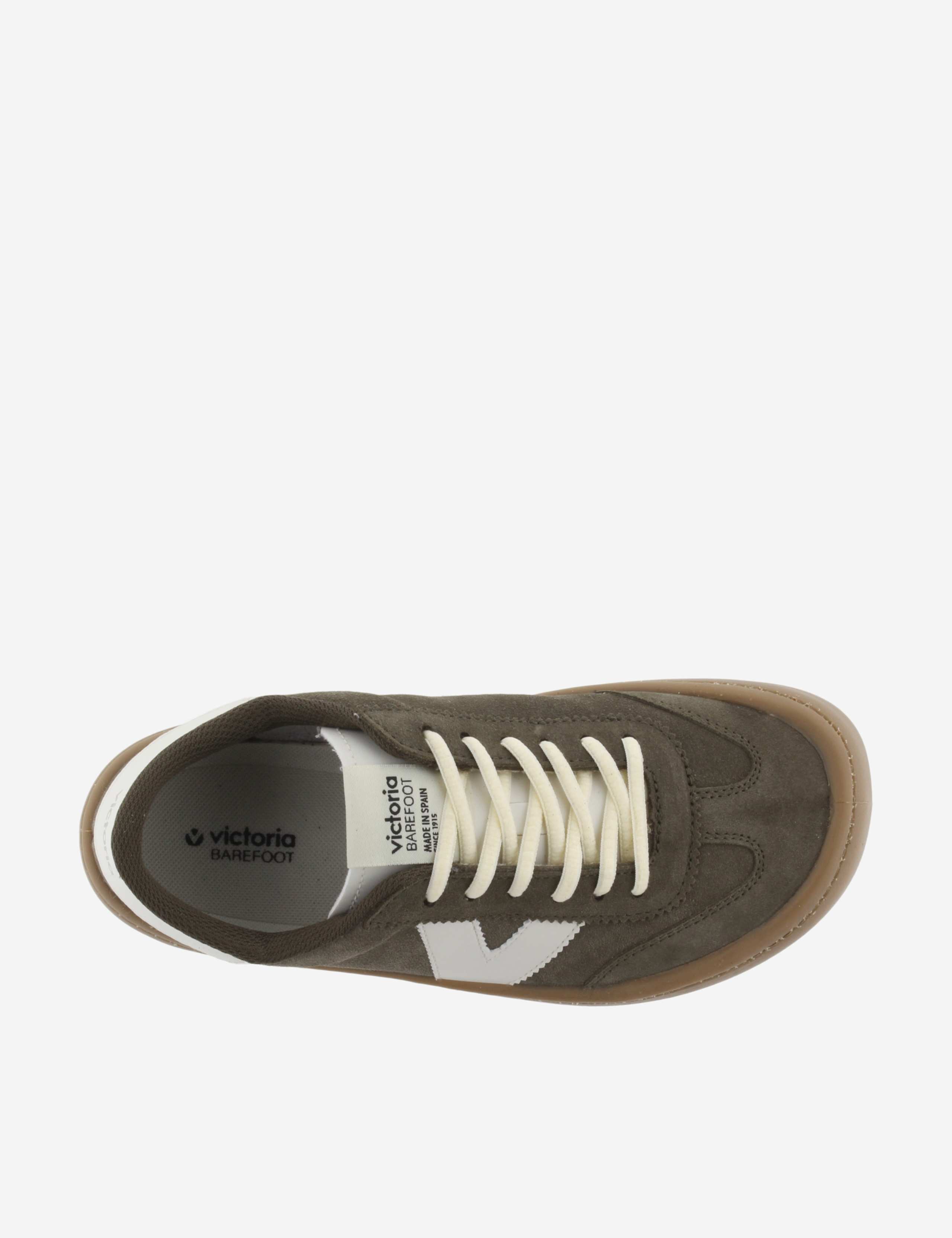 Wide Fit Leather Lace Up Trainers 2 of 6