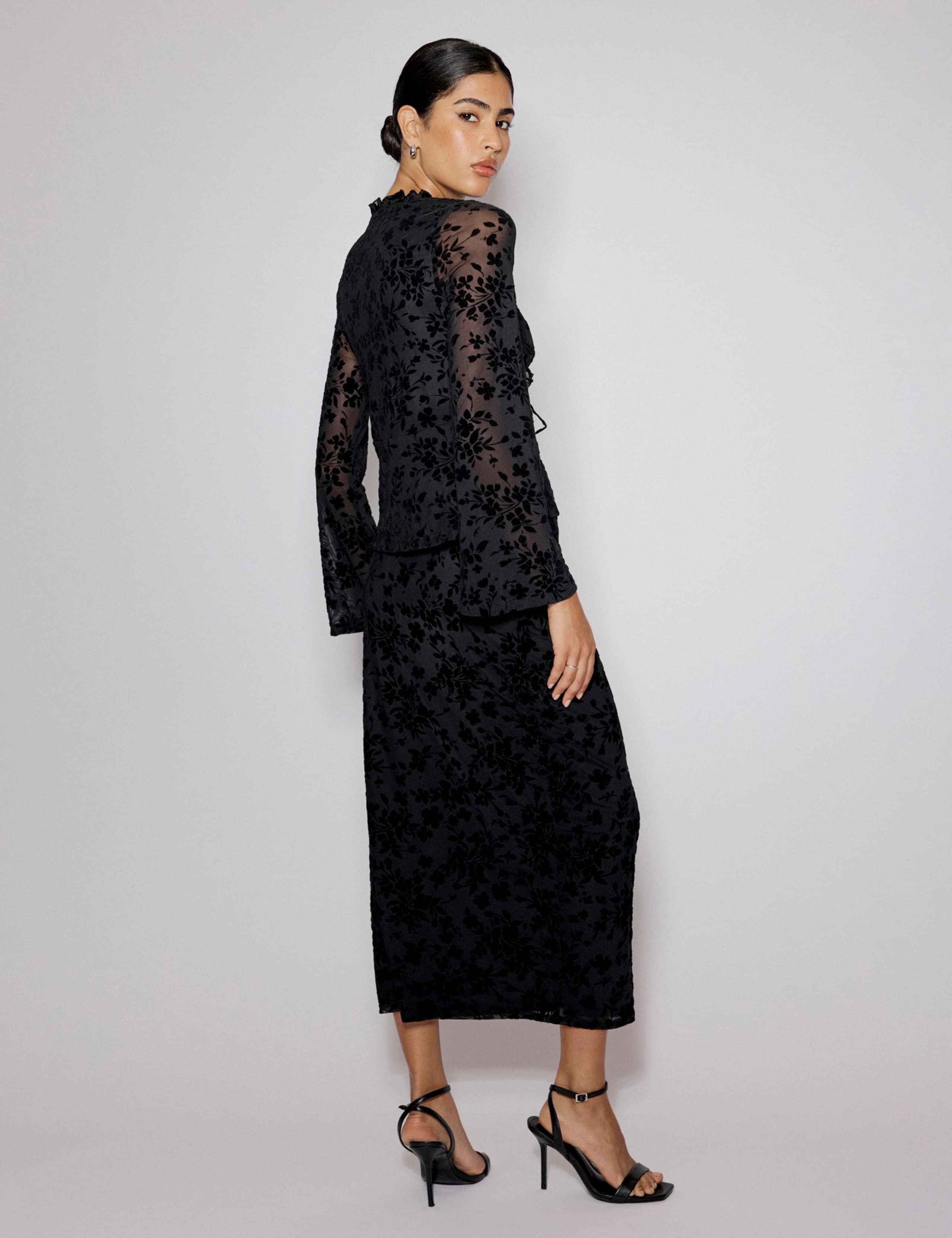 Devore Tie Front Top 3 of 5