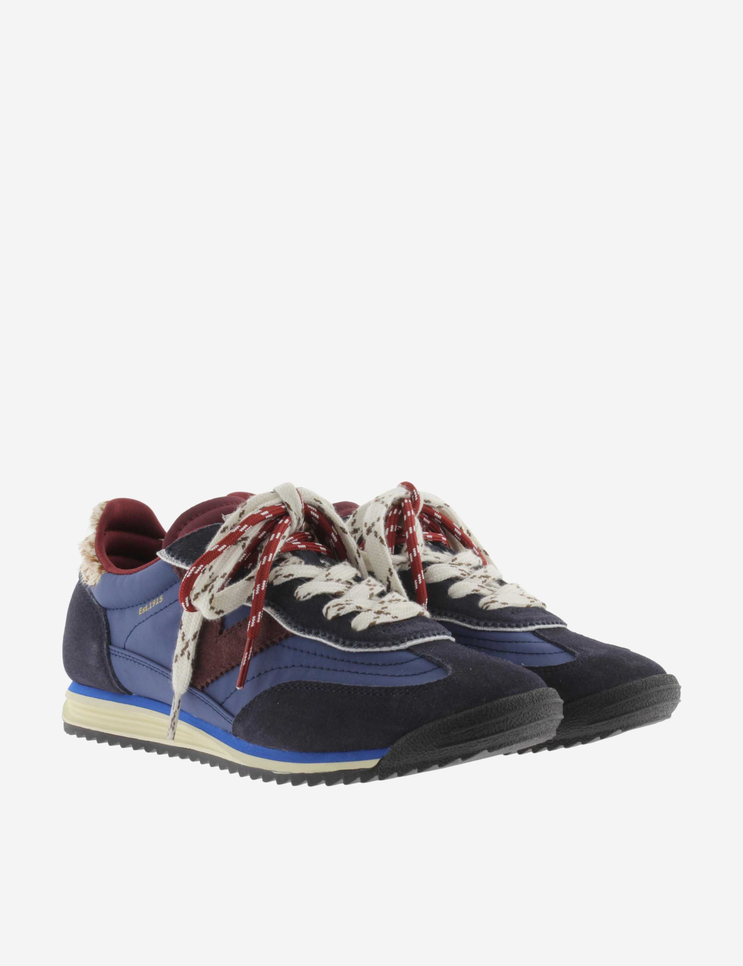 Double Lace Suede Panel Trainers 4 of 5