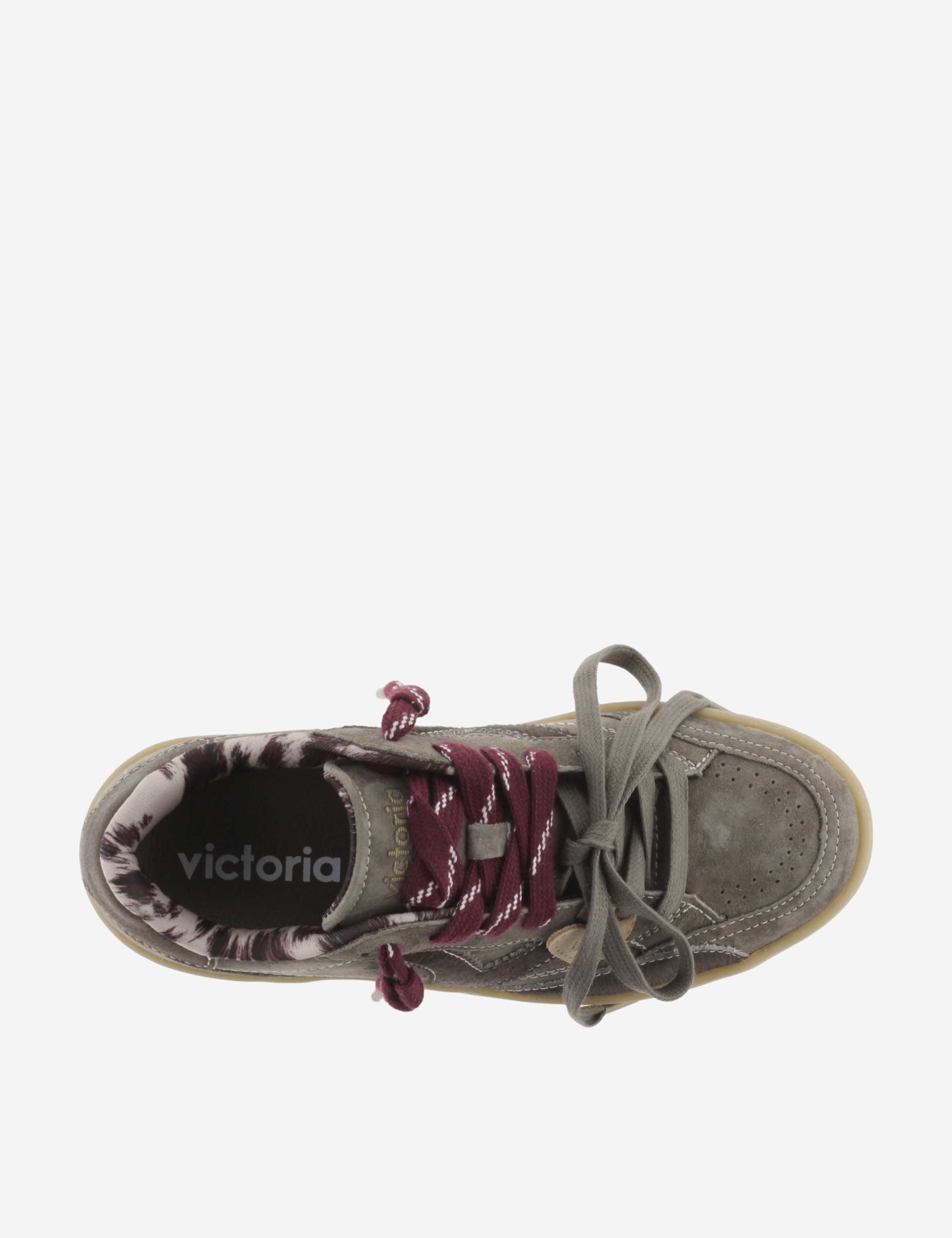 Suede Lace Up Platform Trainers 2 of 5