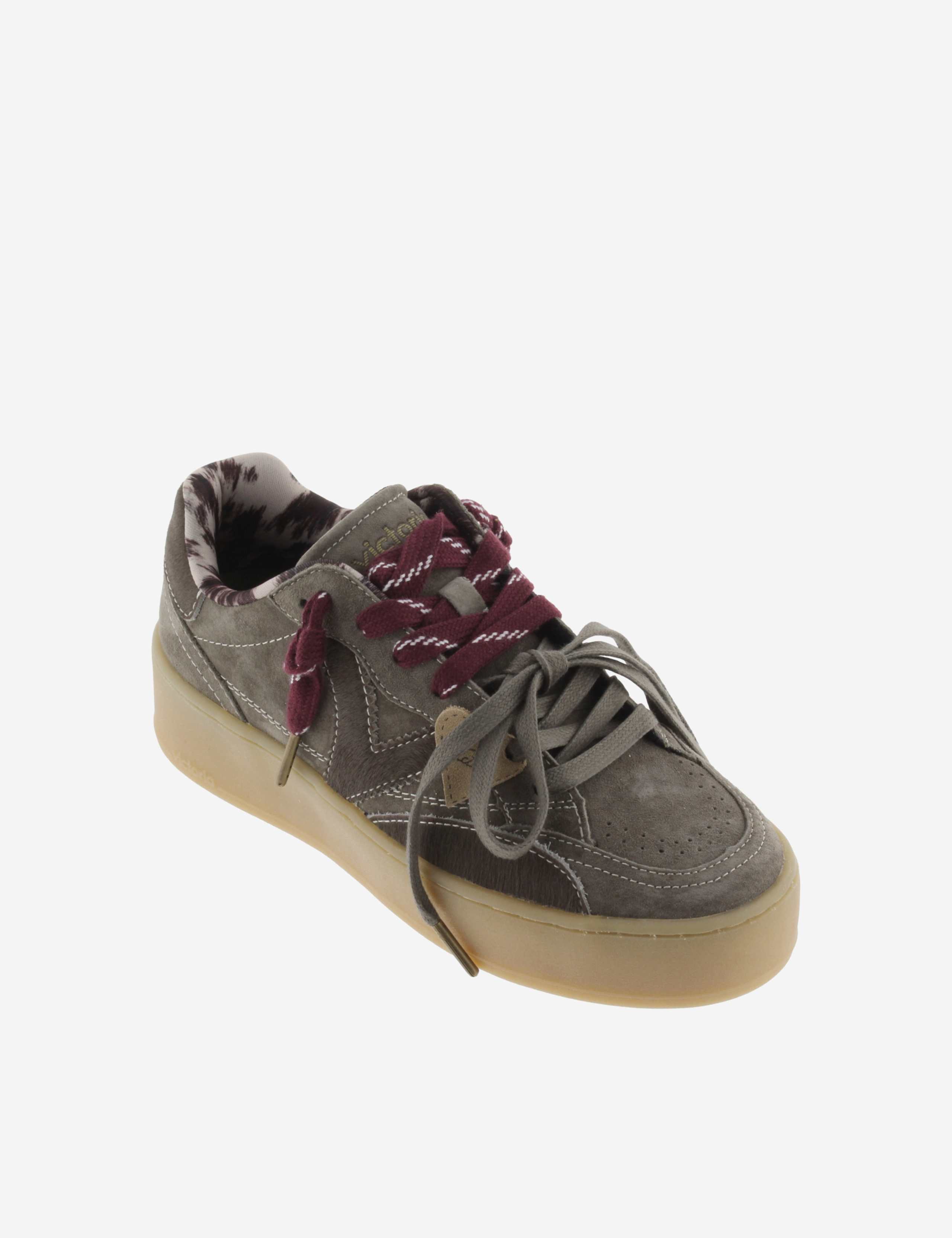 Suede Lace Up Platform Trainers 3 of 5