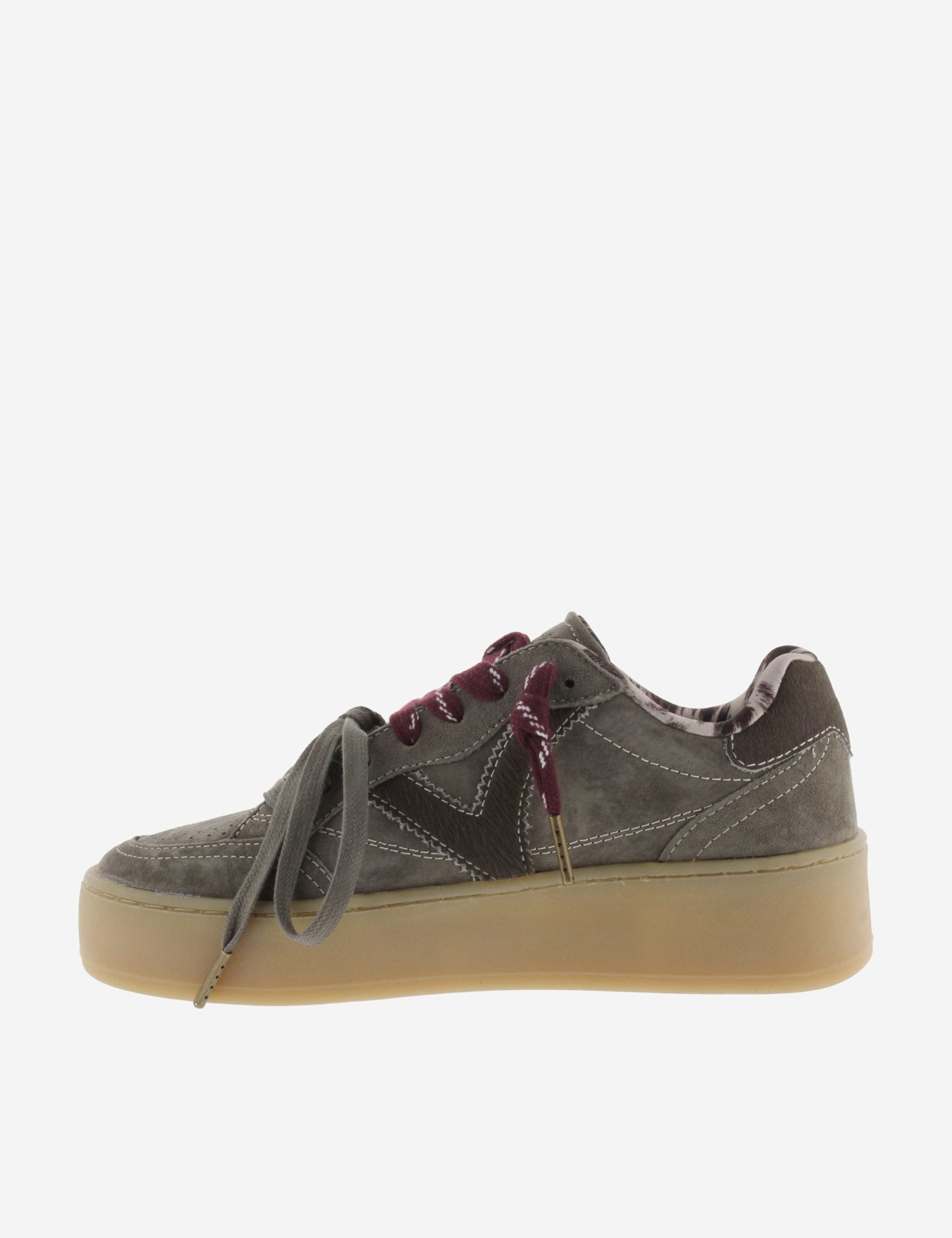 Suede Lace Up Platform Trainers 5 of 5