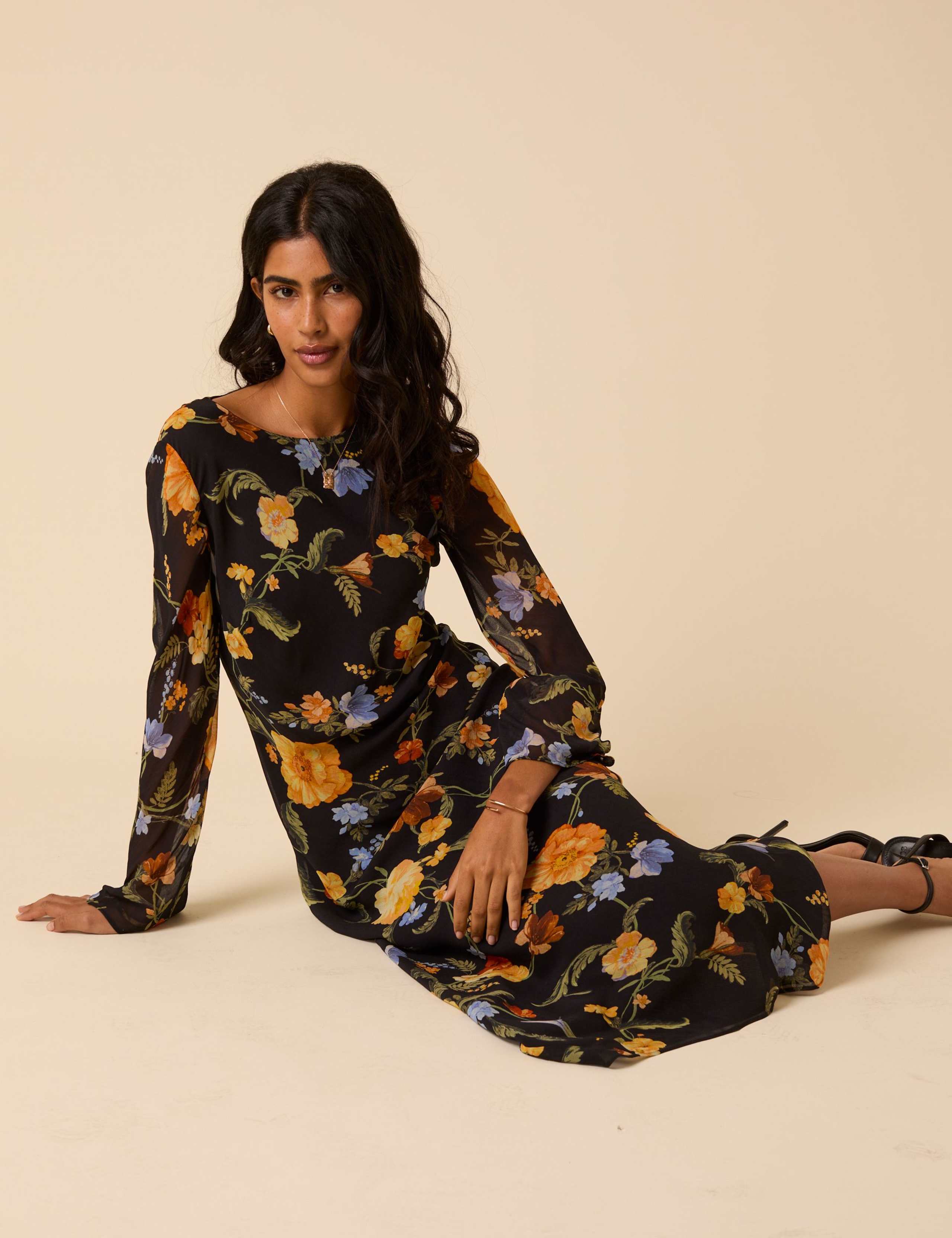 Floral Midaxi Column Dress 4 of 5