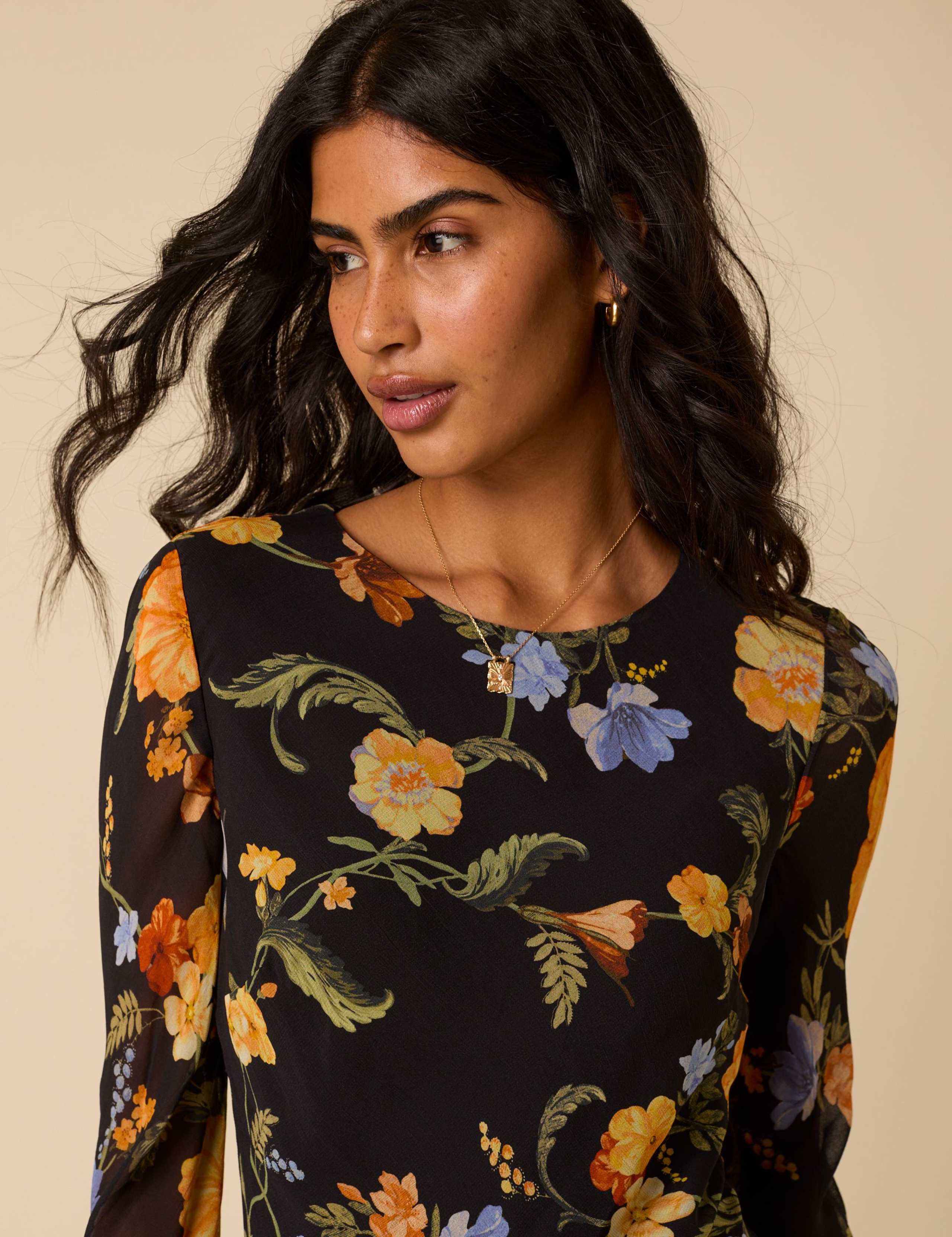 Floral Midaxi Column Dress 5 of 5