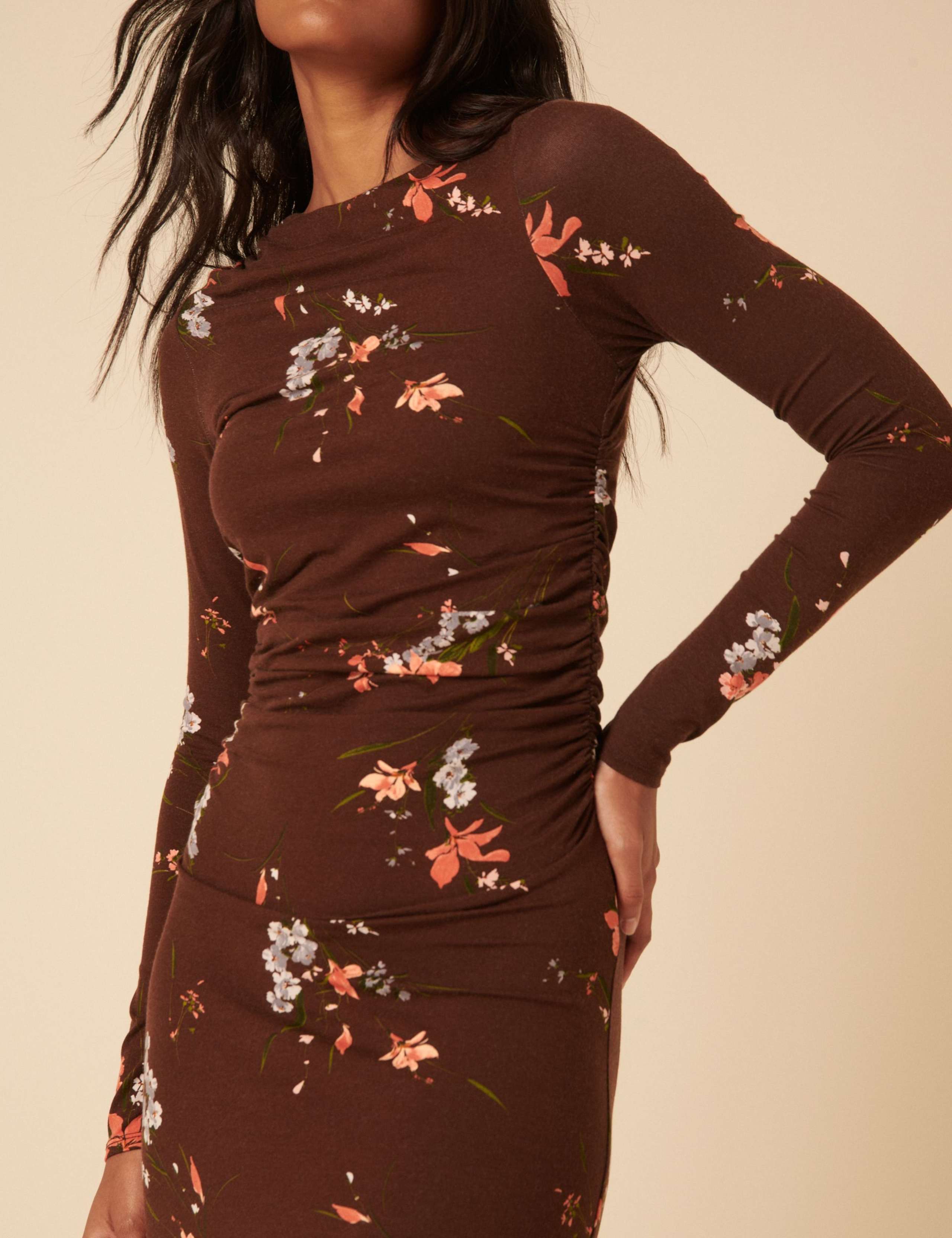 Floral Midaxi Bodycon Dress 4 of 6