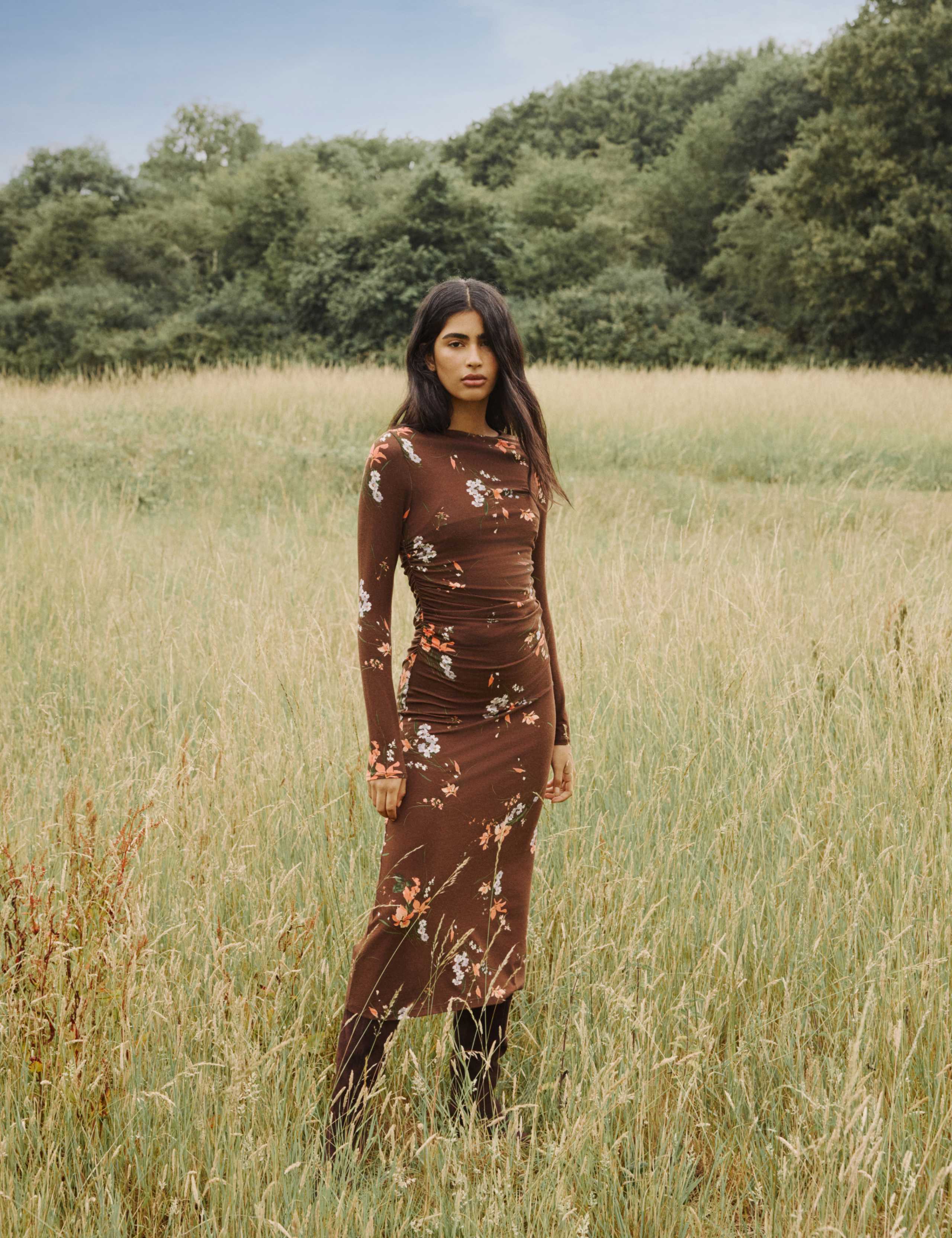 Floral Midaxi Bodycon Dress 6 of 6