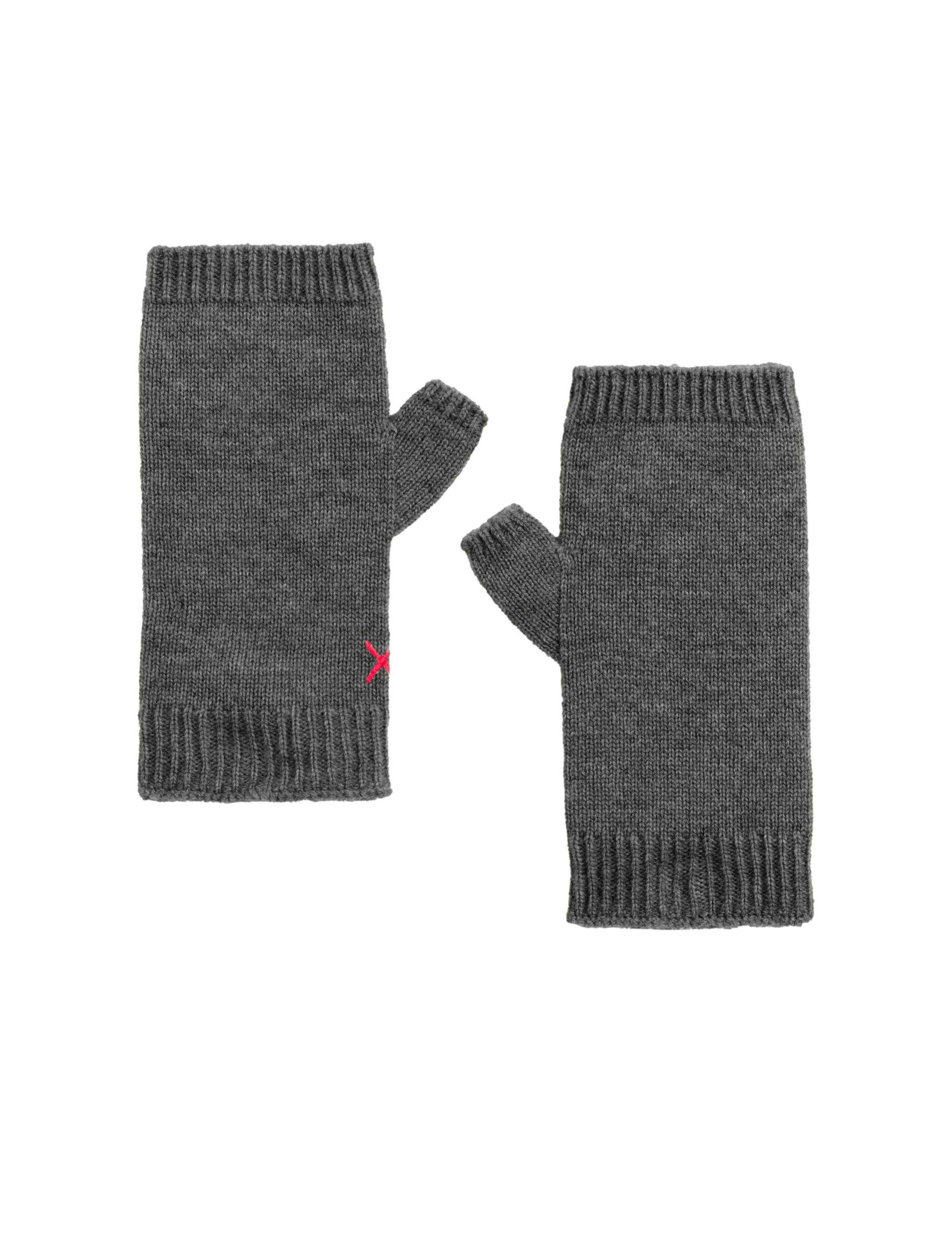 Wool Rich Fingerless Gloves with Cashmere 2 of 2