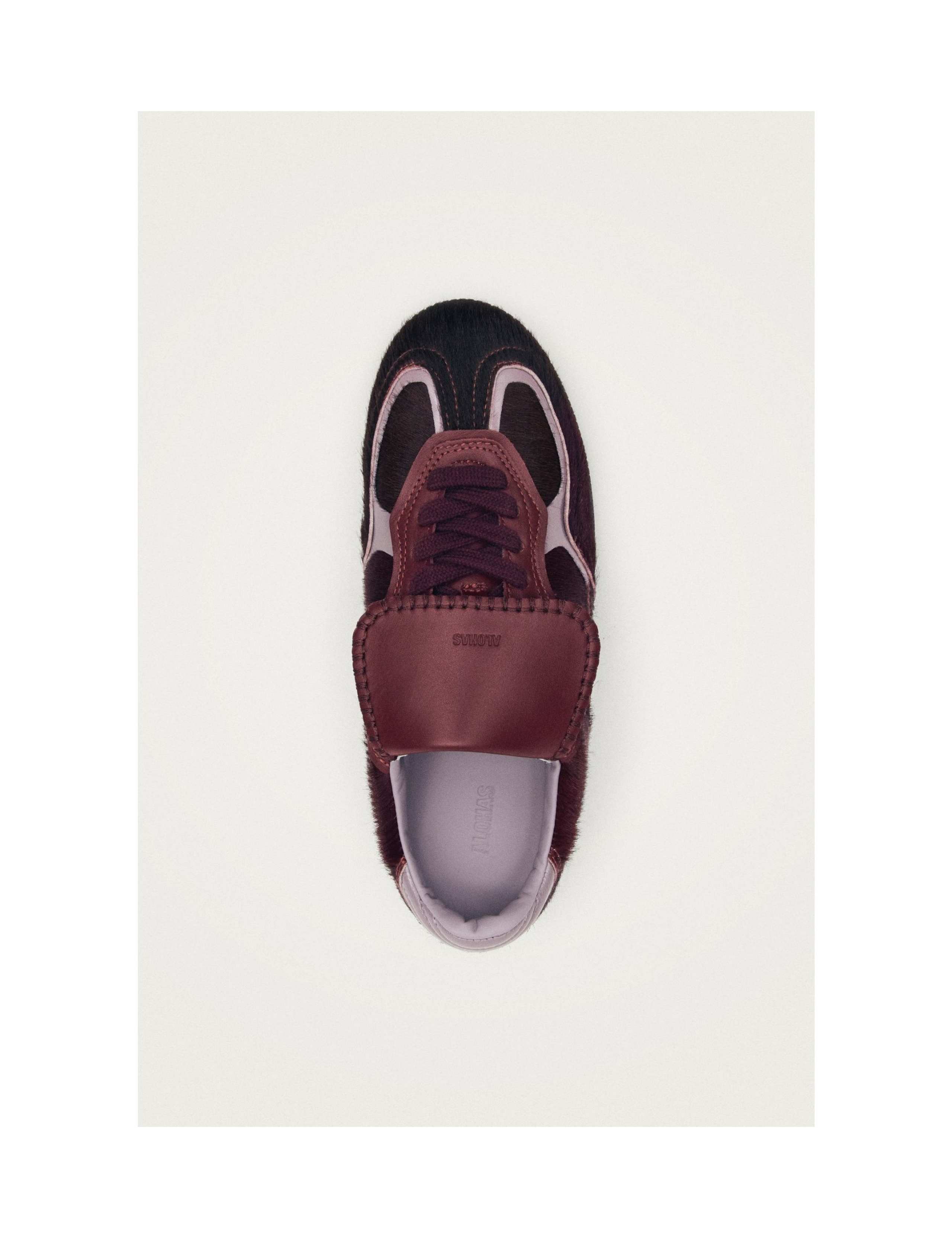 Tb.490 Club Burgundy Leather Lace Up Trainers 3 of 6