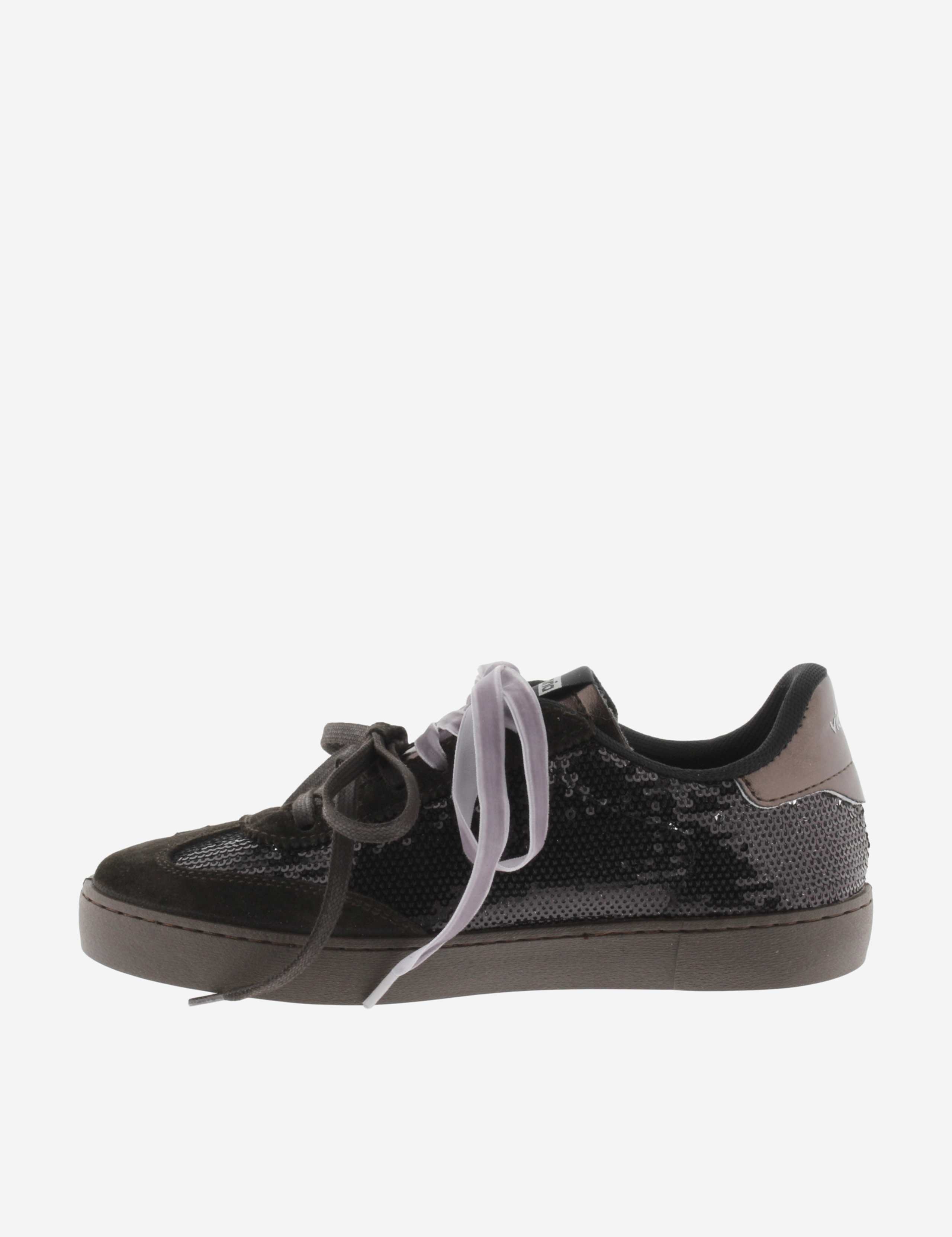 Leather Lace Up Sparkly Trainers 5 of 5