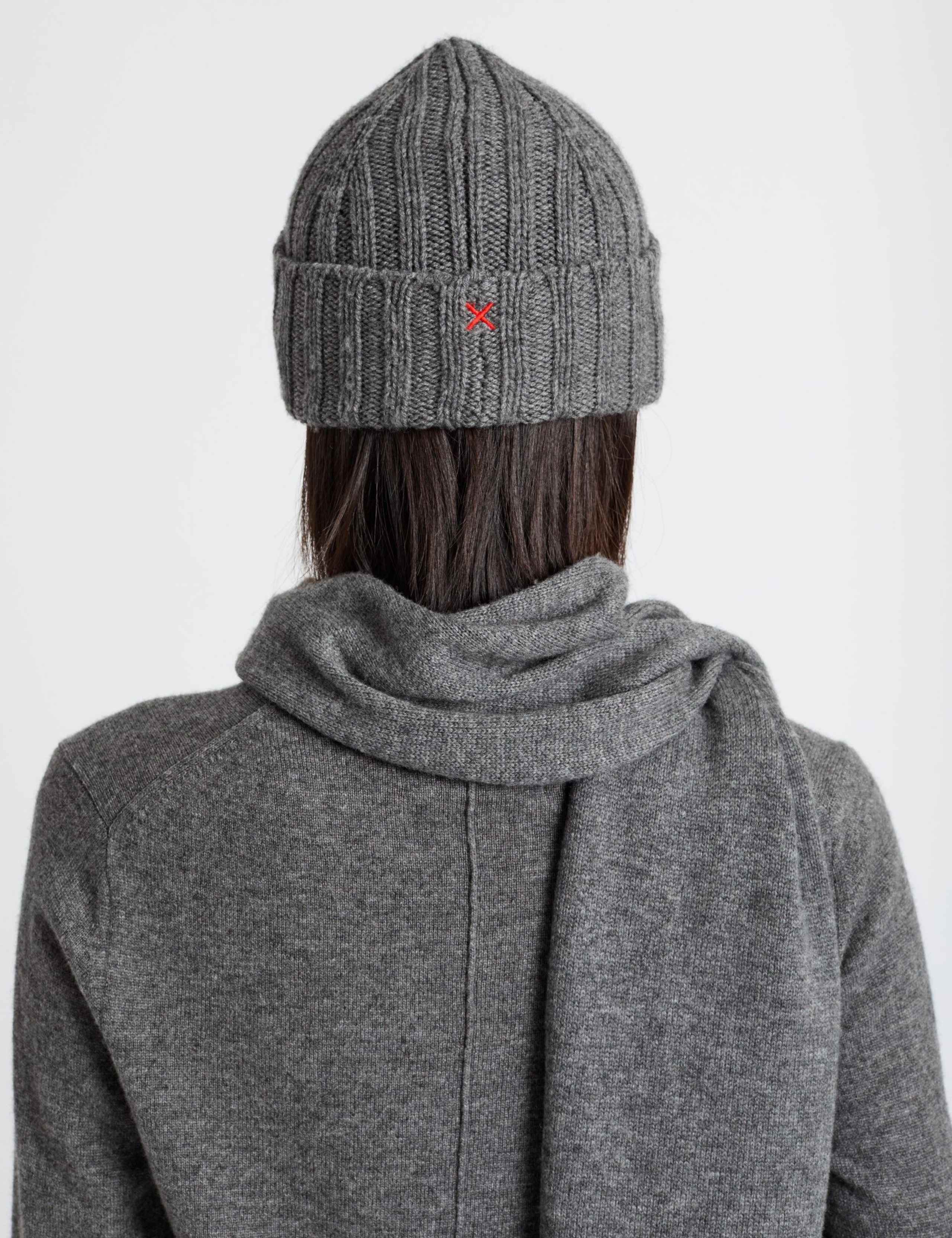 Wool Rich Rib Beanie Hat with Cashmere 3 of 3