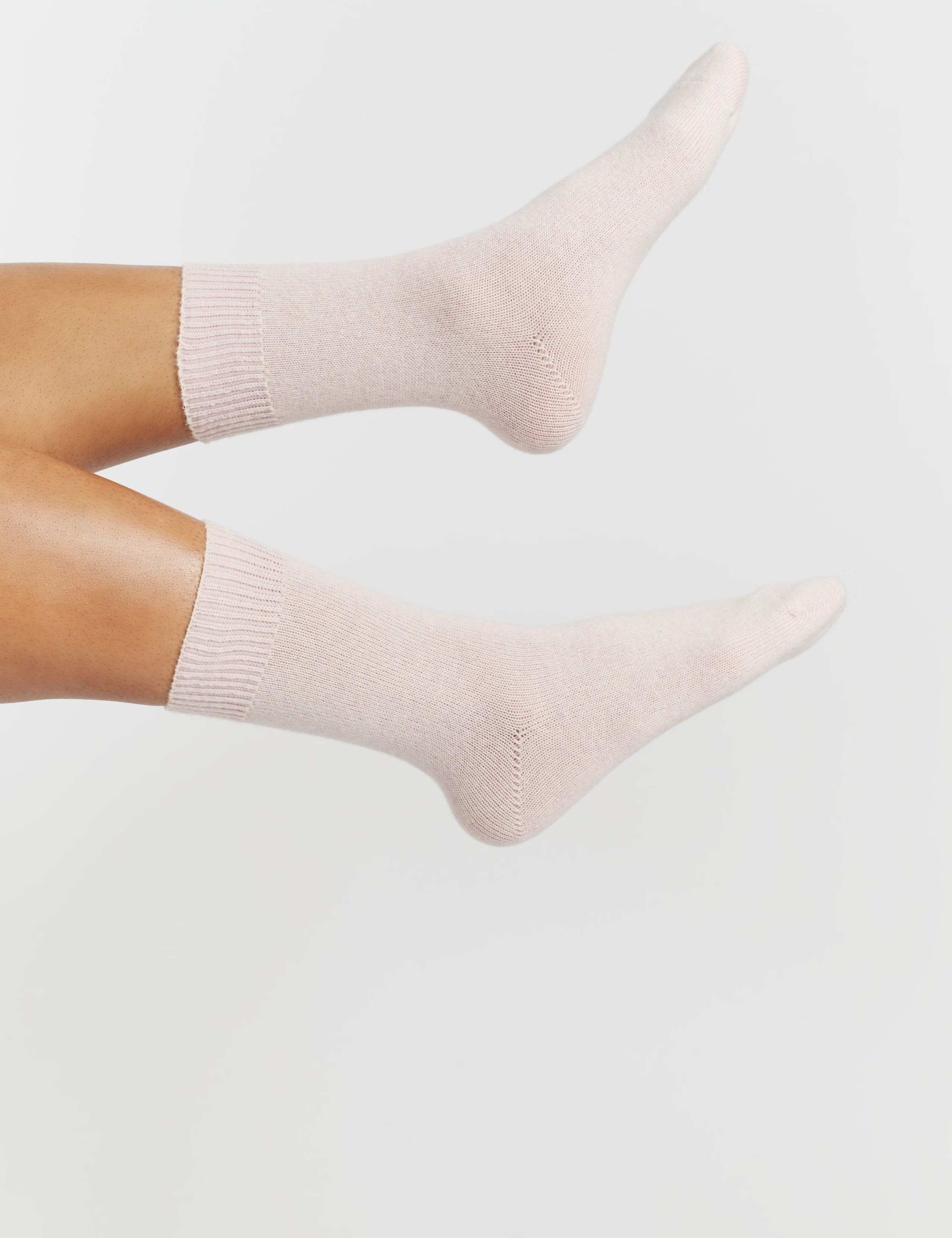 Wool Rich Ankle High Socks with Cashmere 1 of 2