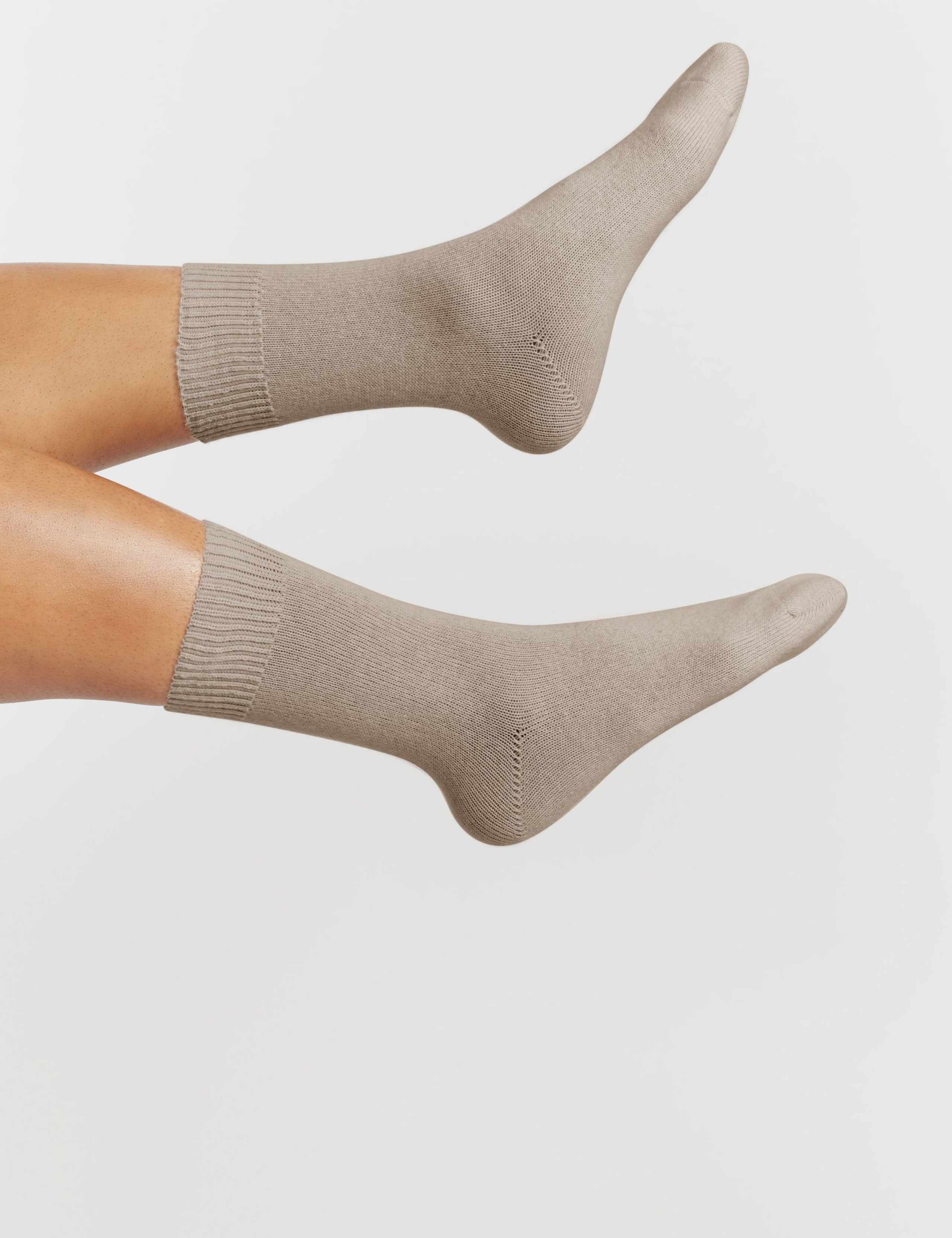 Wool Rich Ankle High Socks with Cashmere 1 of 2