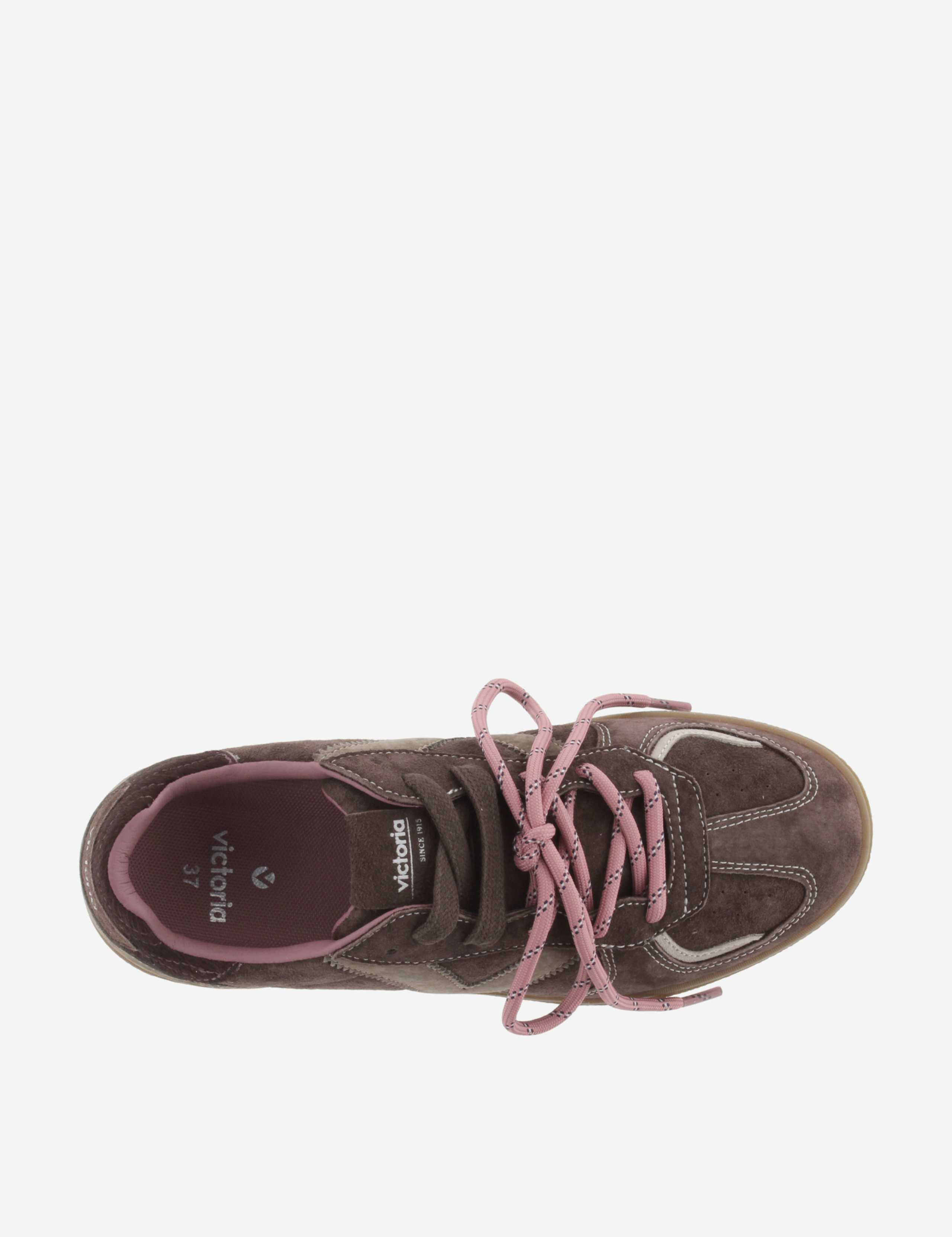 Suede Lace Up Trainers 4 of 5