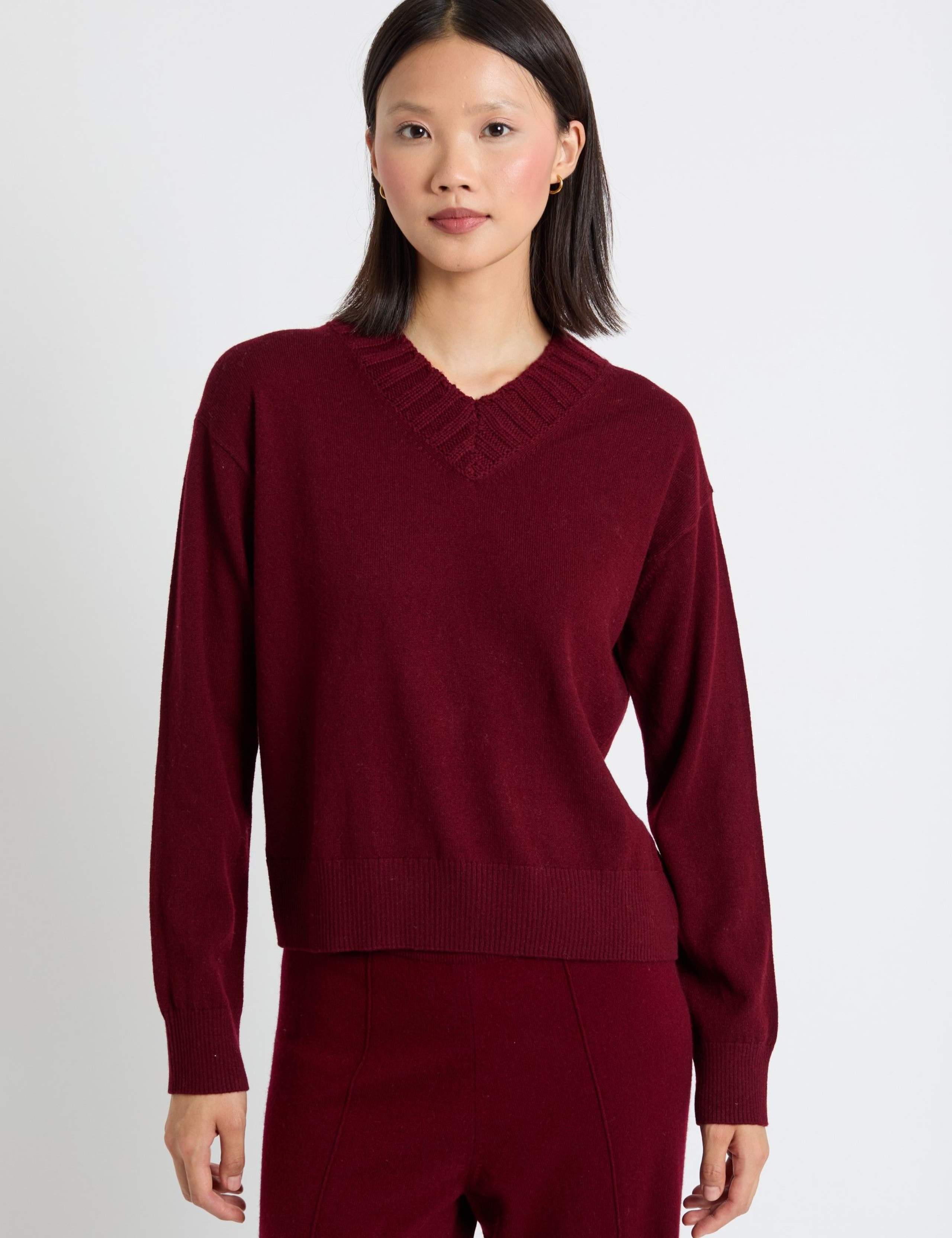 Wool Rich V-Neck Jumper with Cashmere 4 of 4