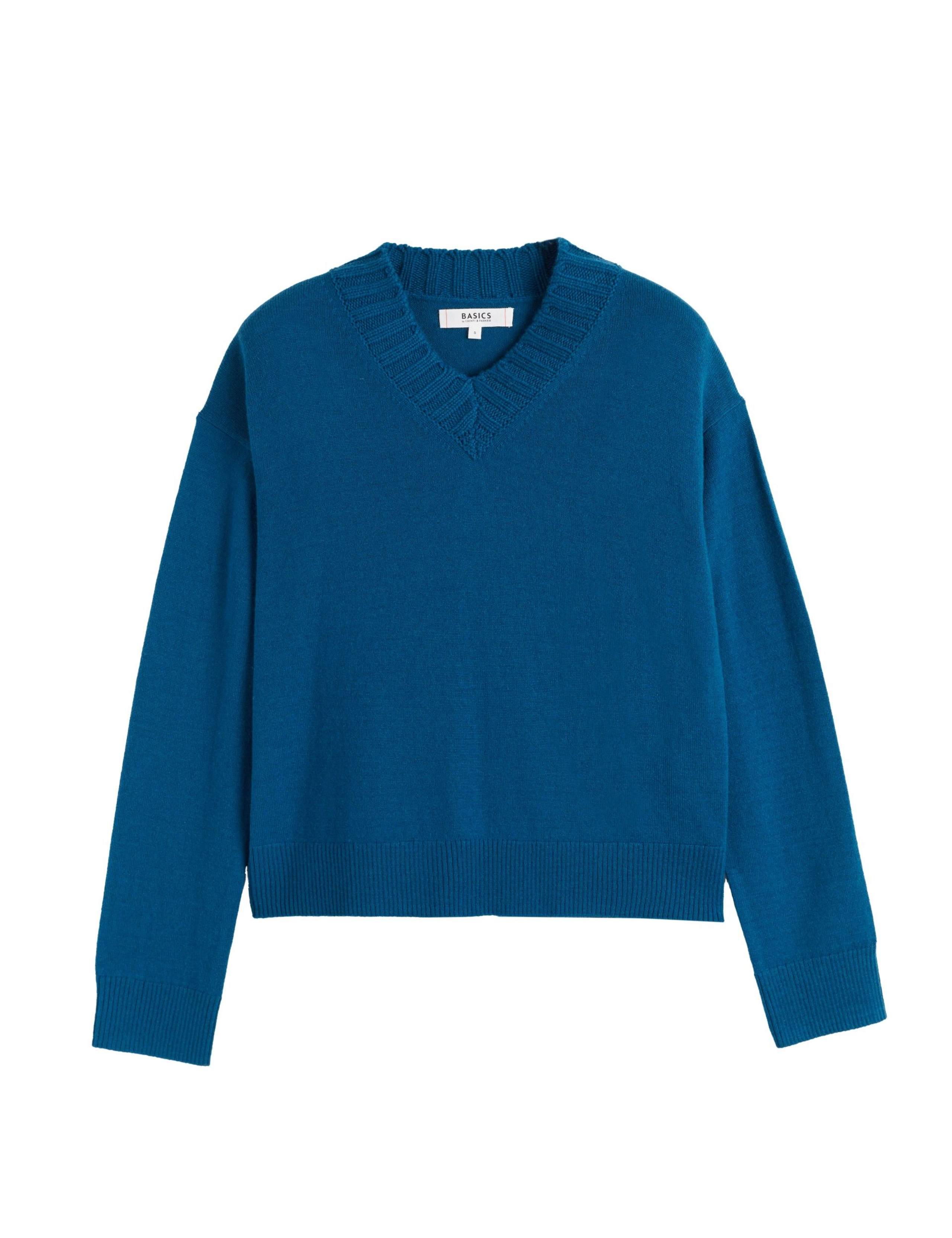 Wool Rich V-Neck Jumper with Cashmere 2 of 4