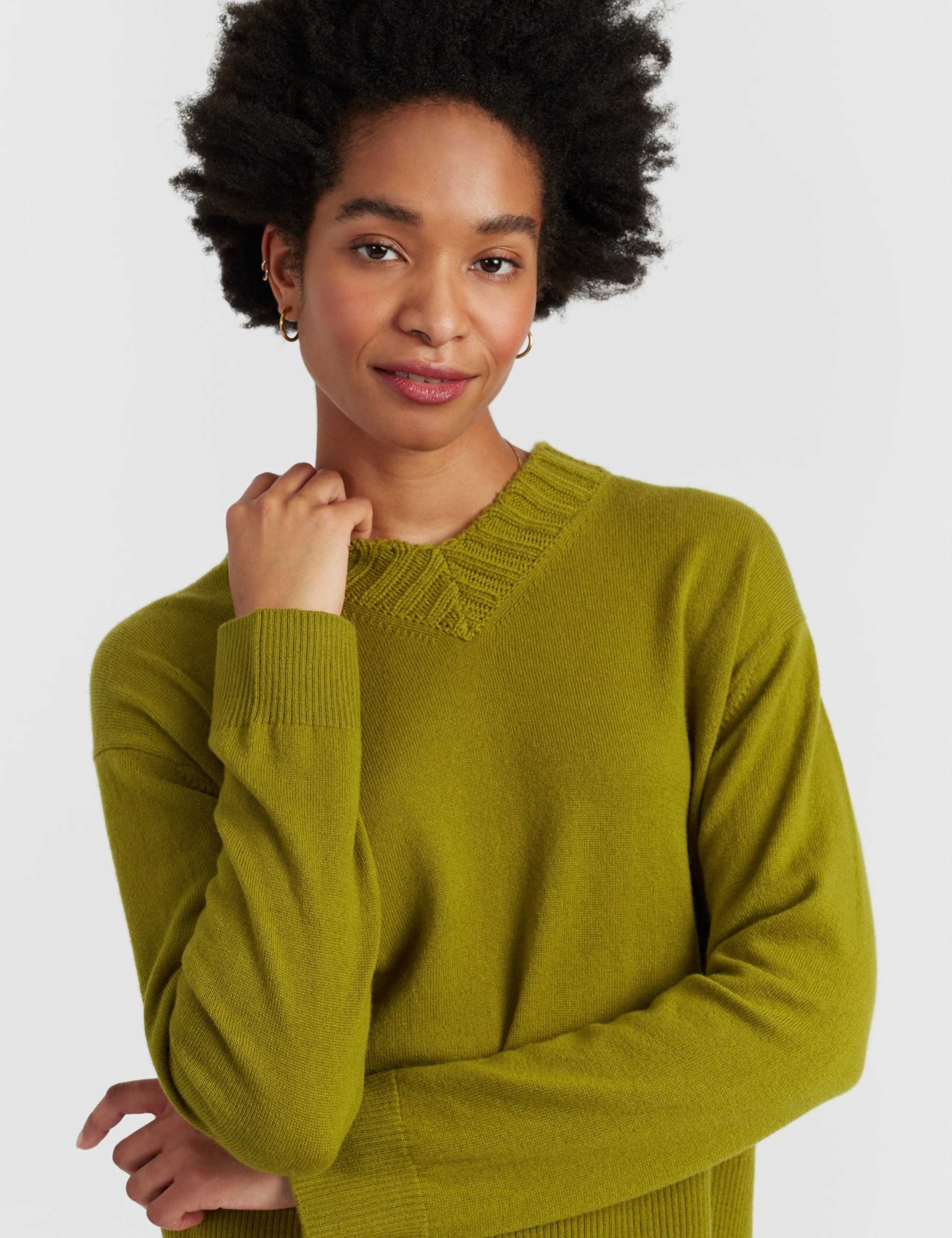 Wool Rich V-Neck Jumper with Cashmere 3 of 4