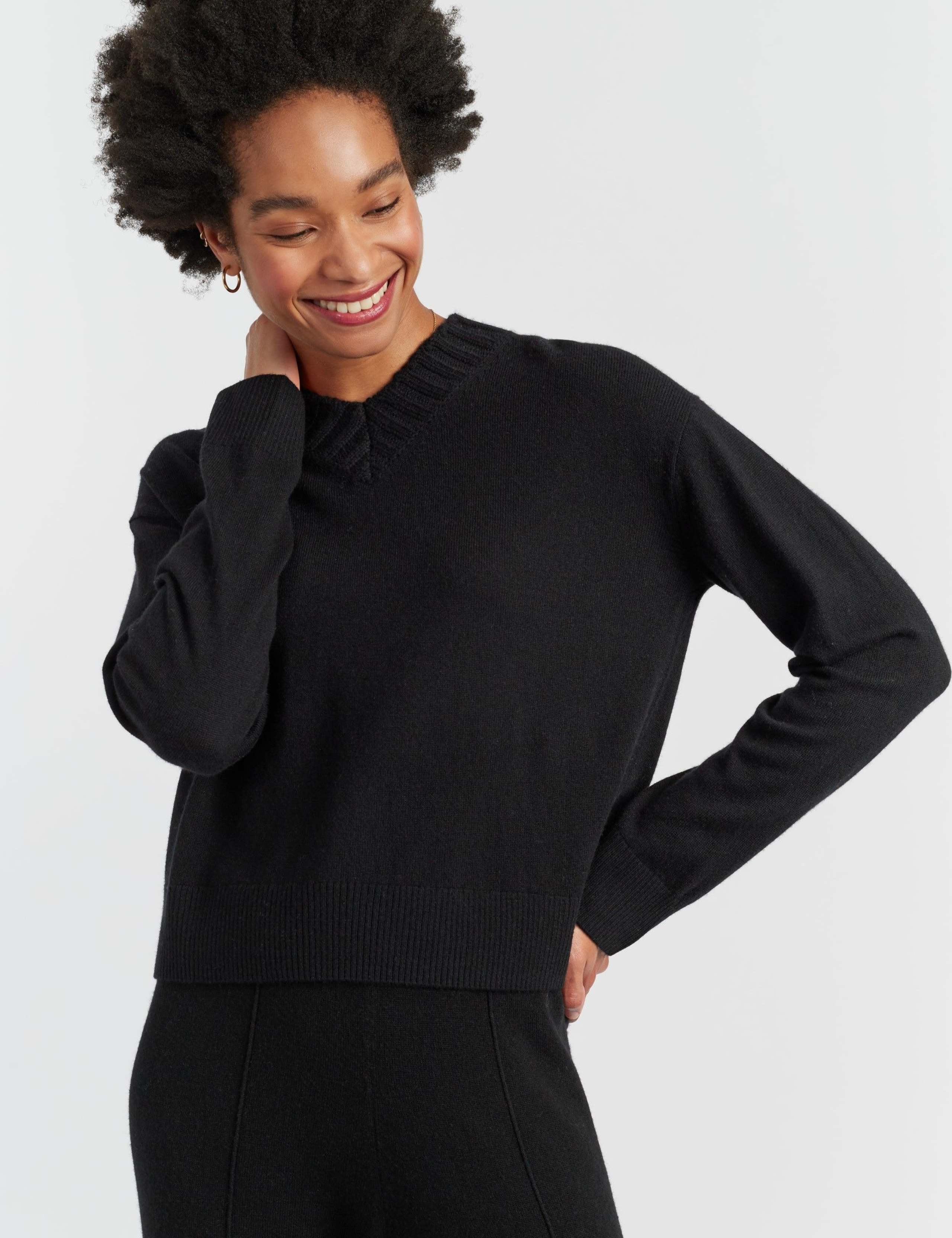 Wool Rich V-Neck Jumper with Cashmere 4 of 4