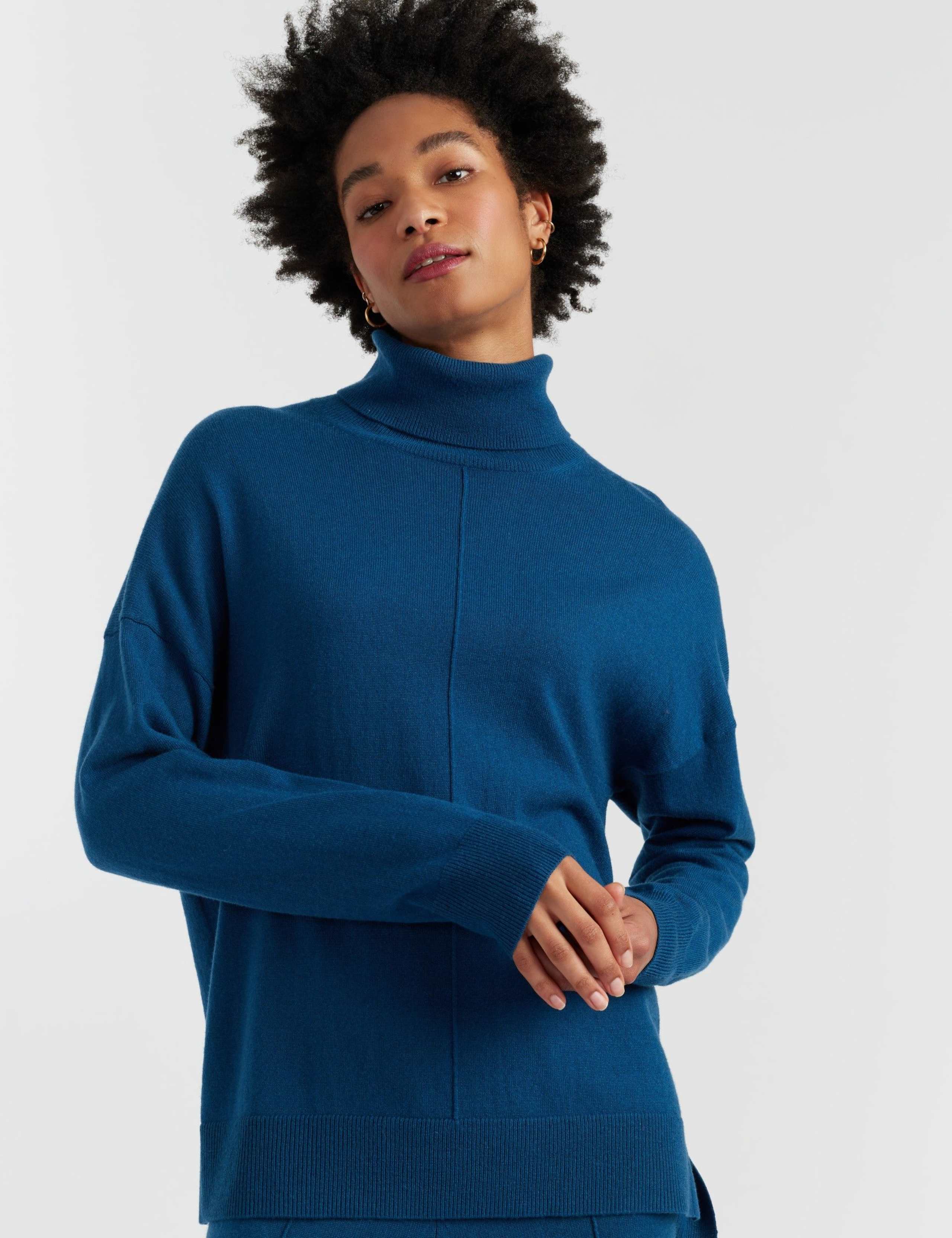 Wool Rich Roll Neck Jumper with Cashmere 4 of 4