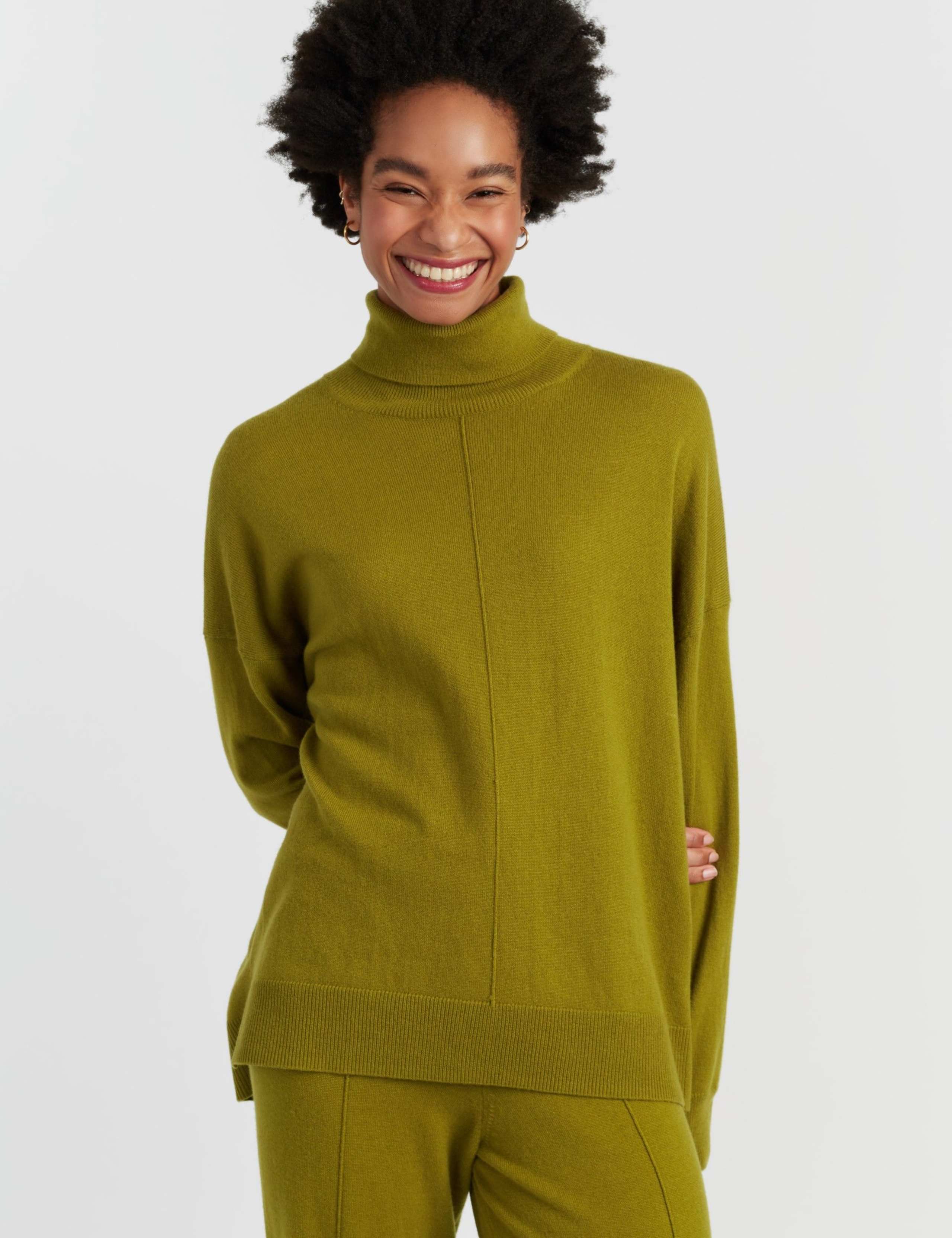 Wool Rich Roll Neck Jumper with Cashmere 4 of 4