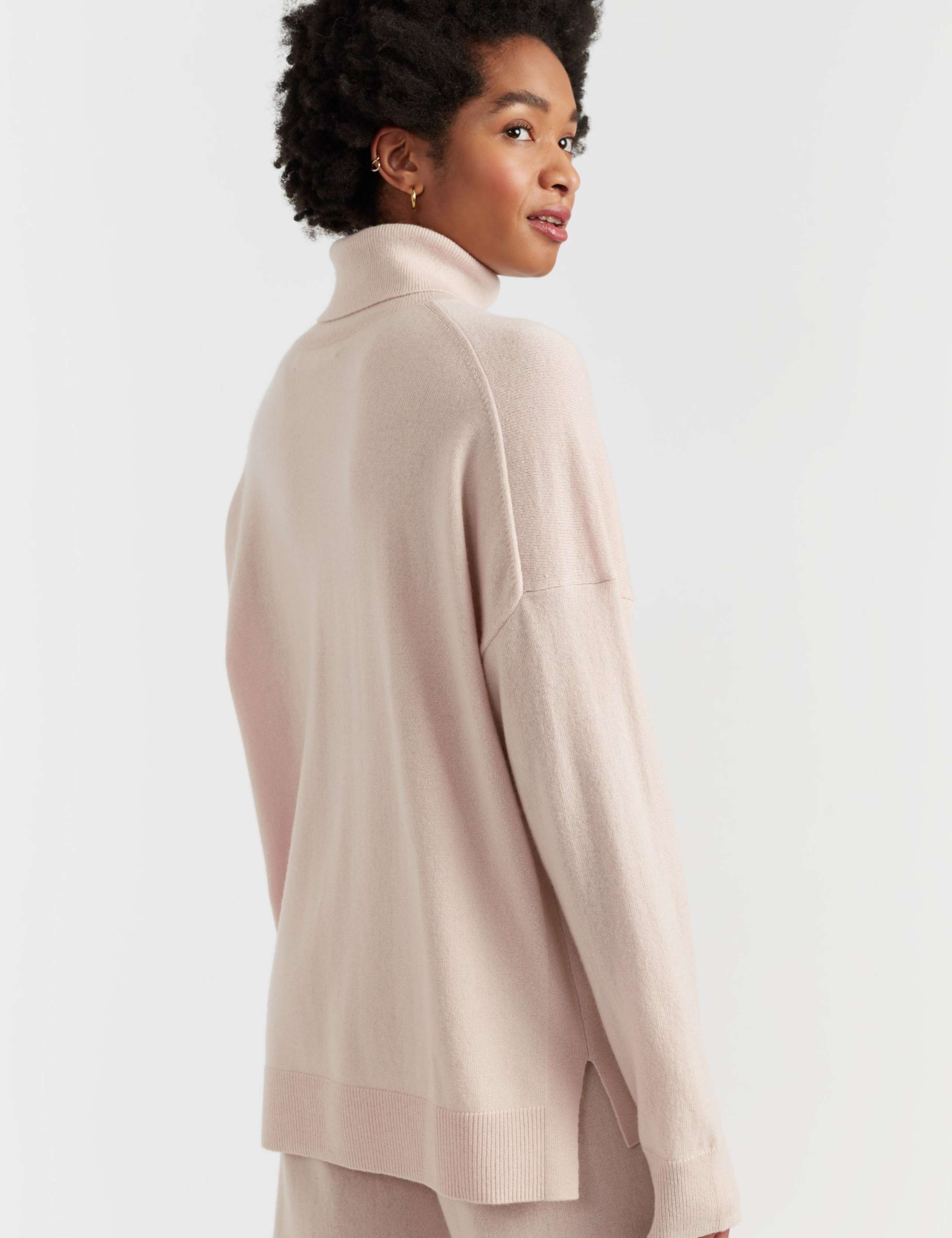 Wool Rich Roll Neck Jumper with Cashmere 4 of 5