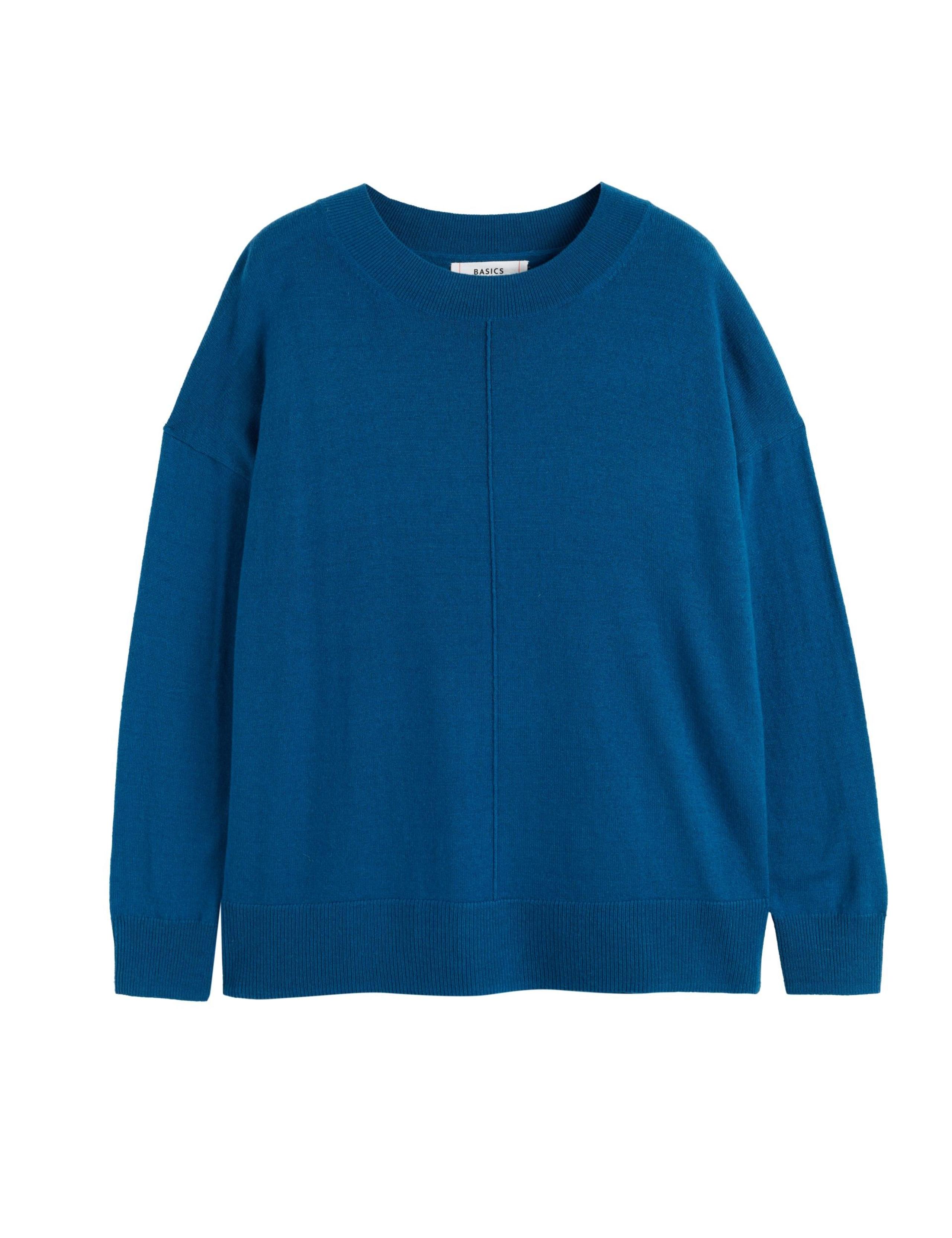 Wol Rich Round Neck Seam Detail Jumper 2 of 4