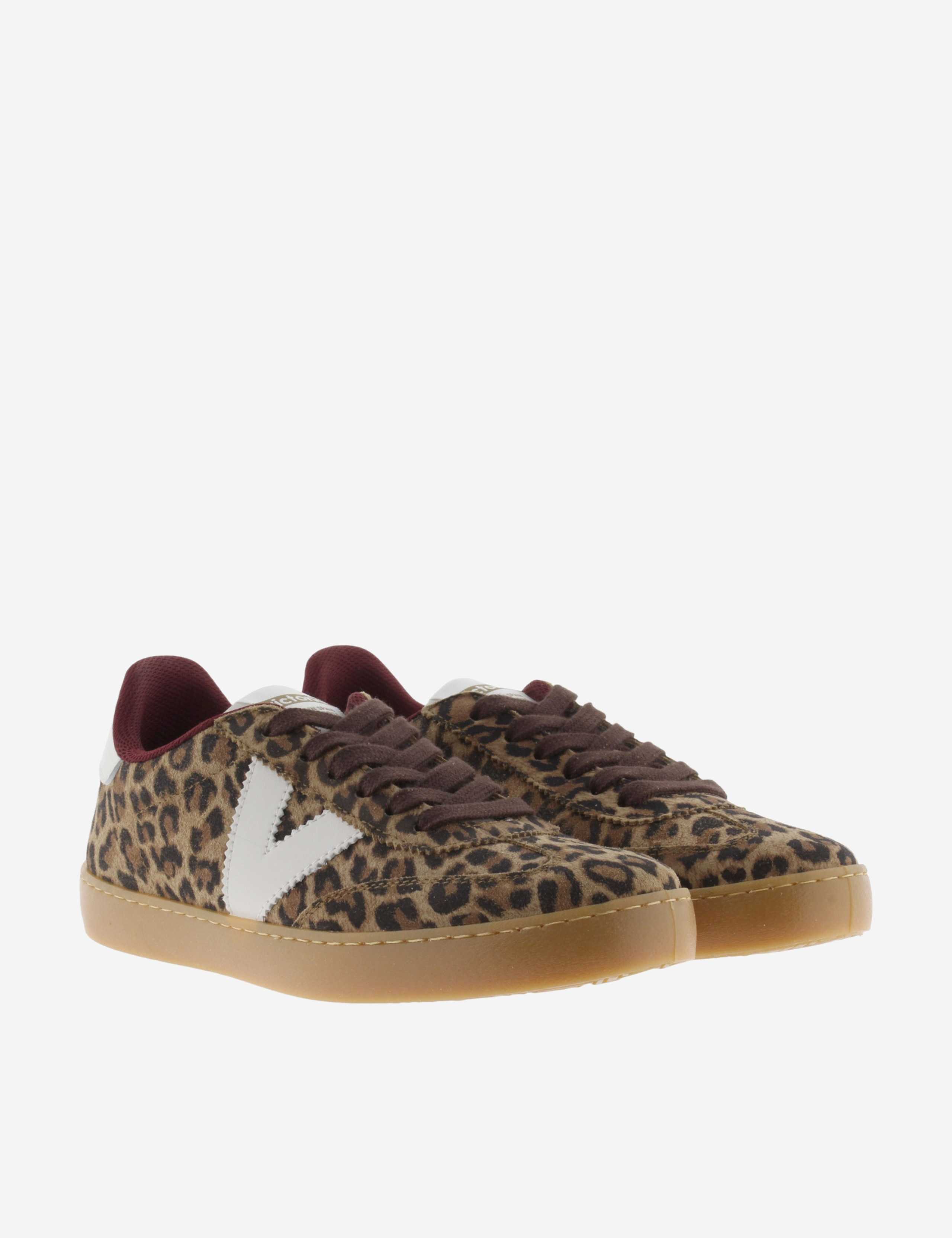 Suede Leopard Print Trainers 3 of 5