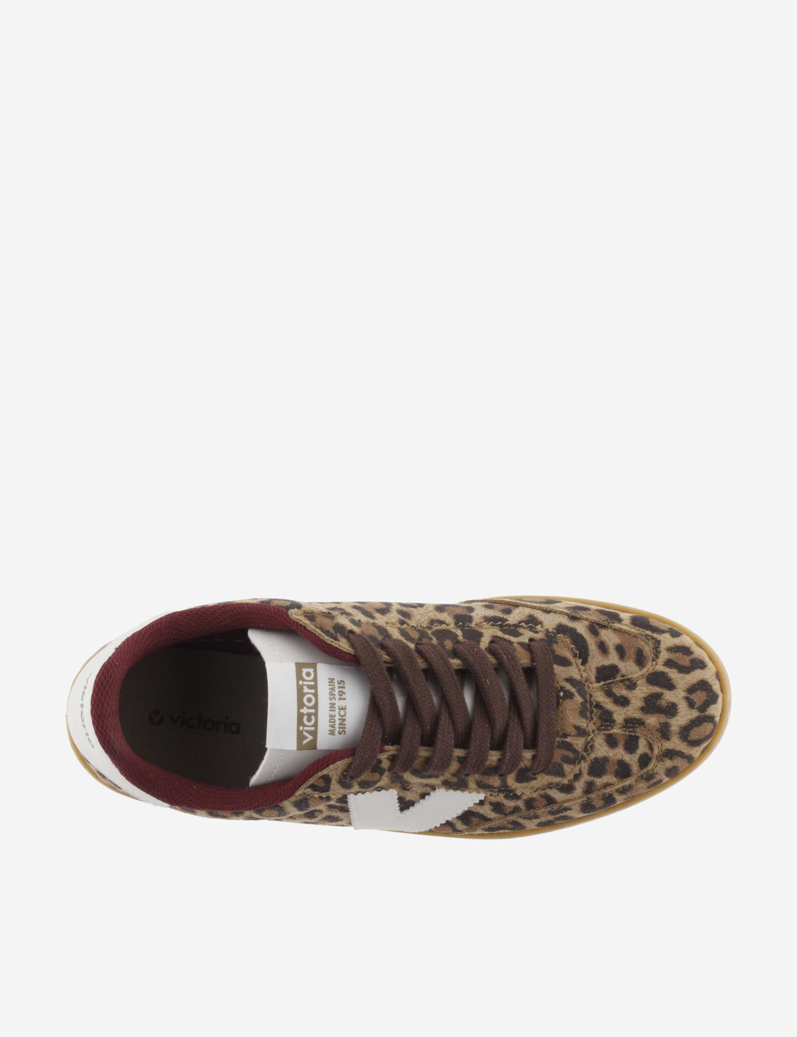 Suede Leopard Print Trainers 4 of 5