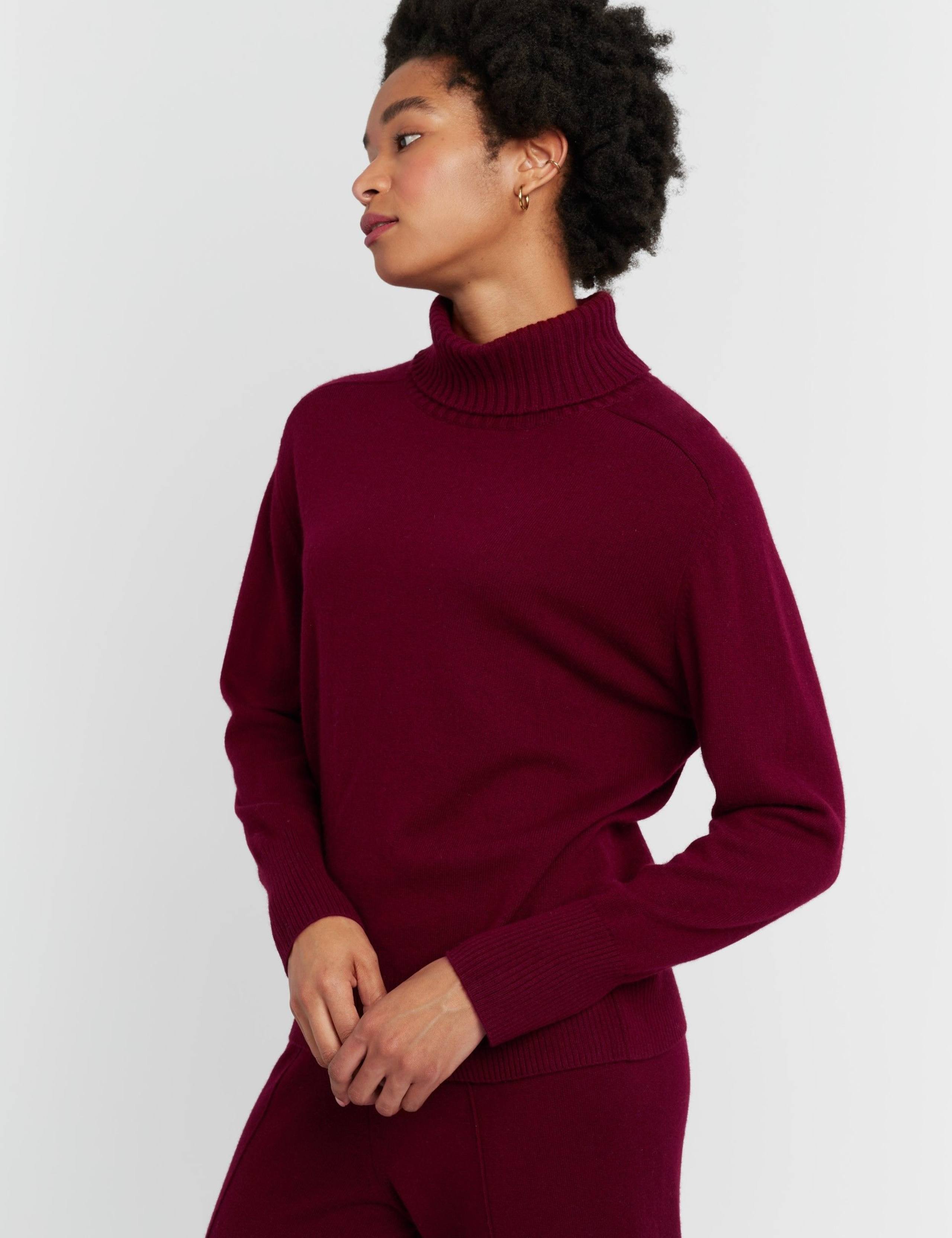 Wool Rich Roll Neck Jumper with Cashmere 4 of 4