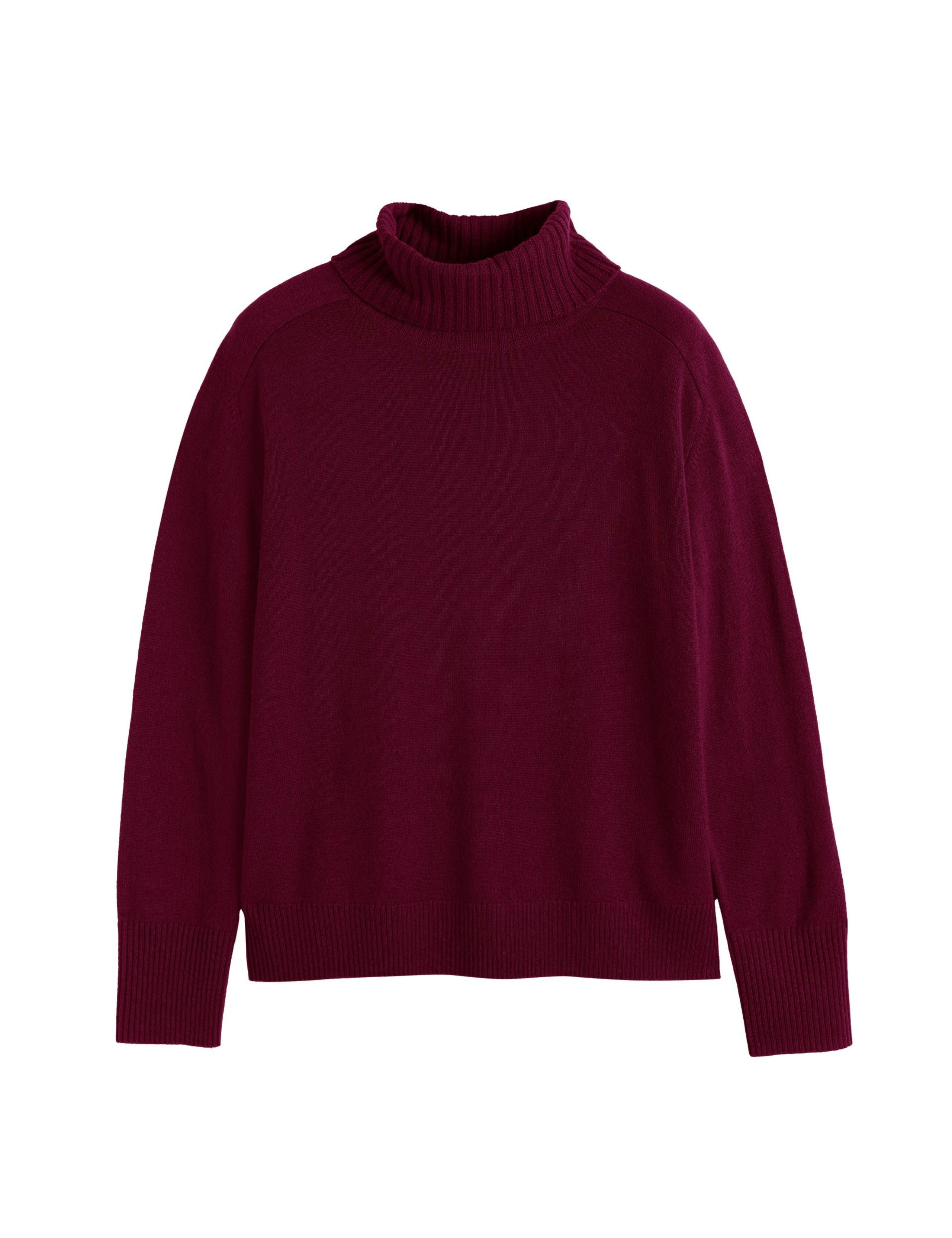 Wool Rich Roll Neck Jumper with Cashmere 2 of 4