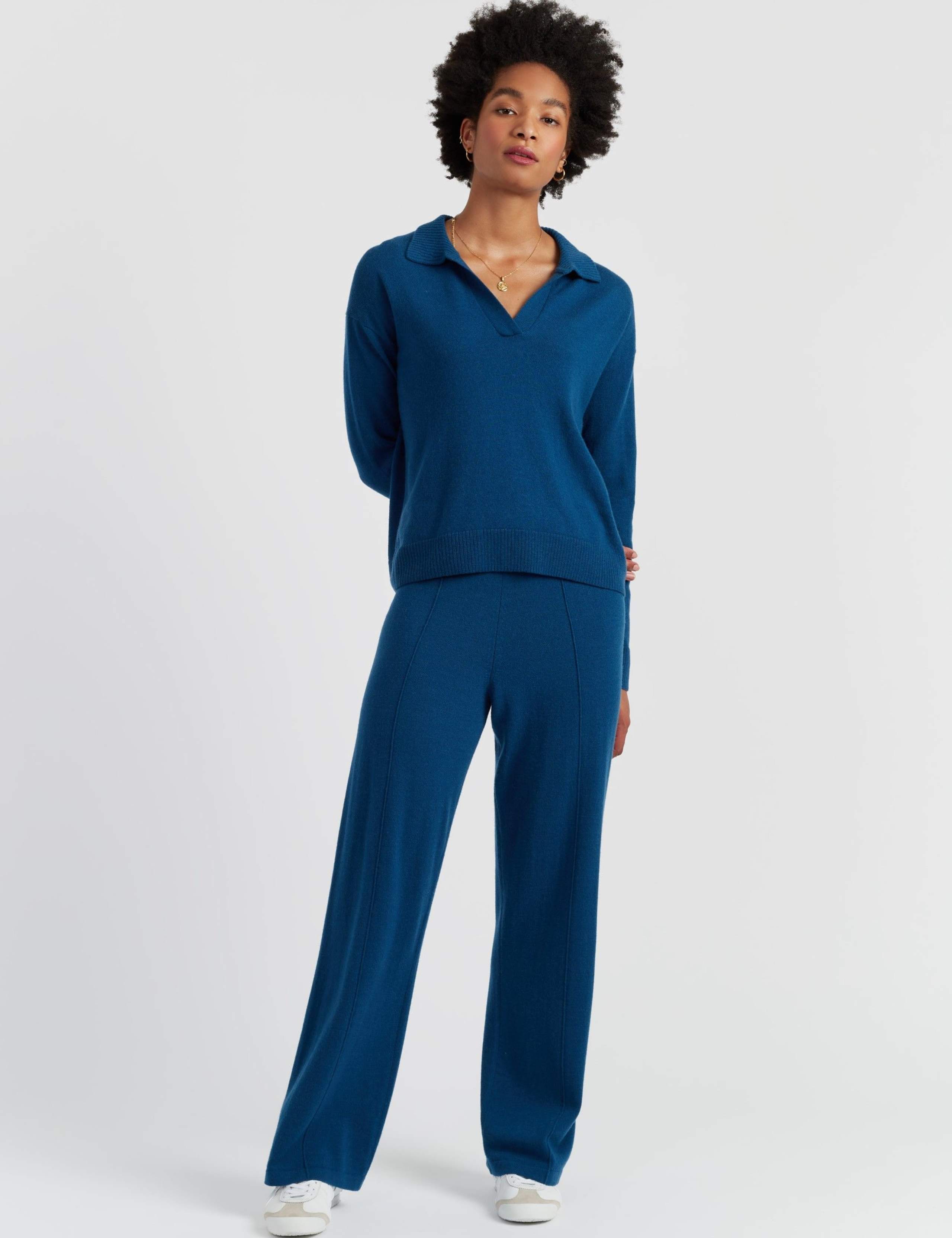 Wool Rich Collared Jumper with Cashmere 1 of 4