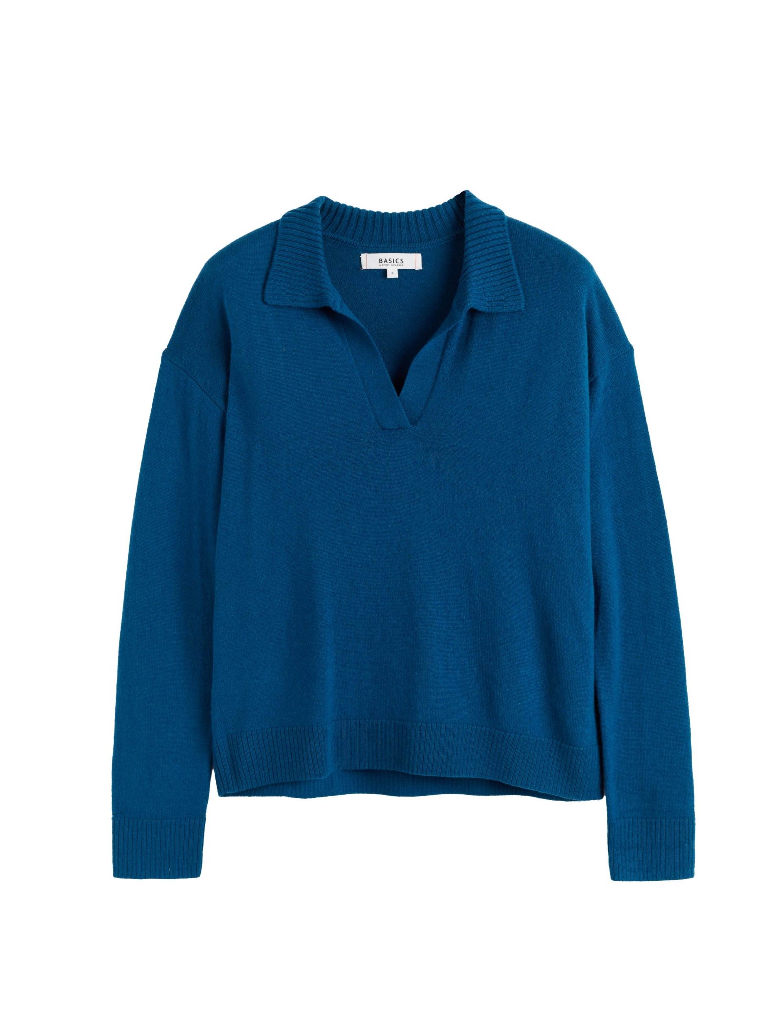 Wool Rich Collared Jumper with Cashmere 2 of 4