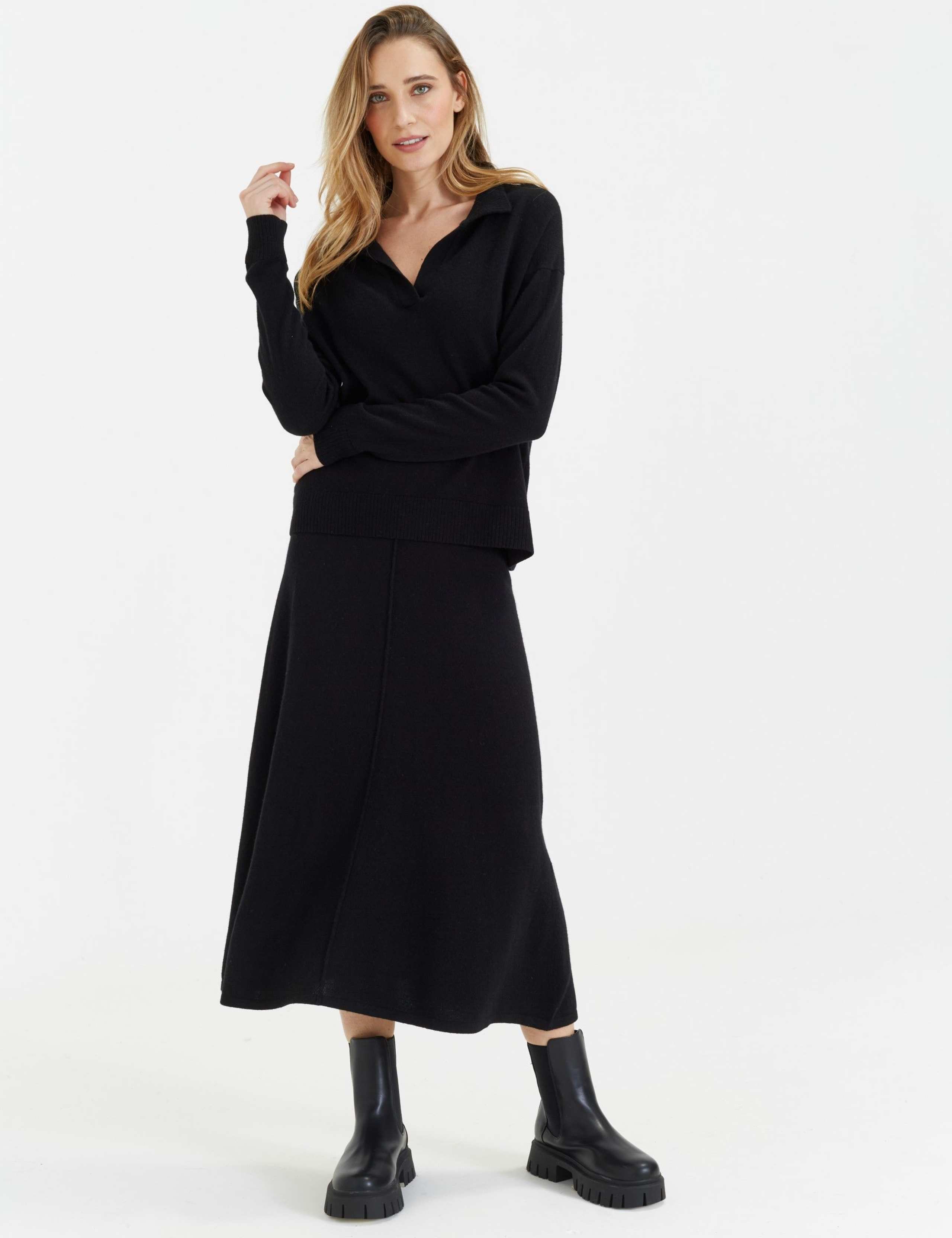 Wool Rich Collared Jumper with Cashmere 1 of 4