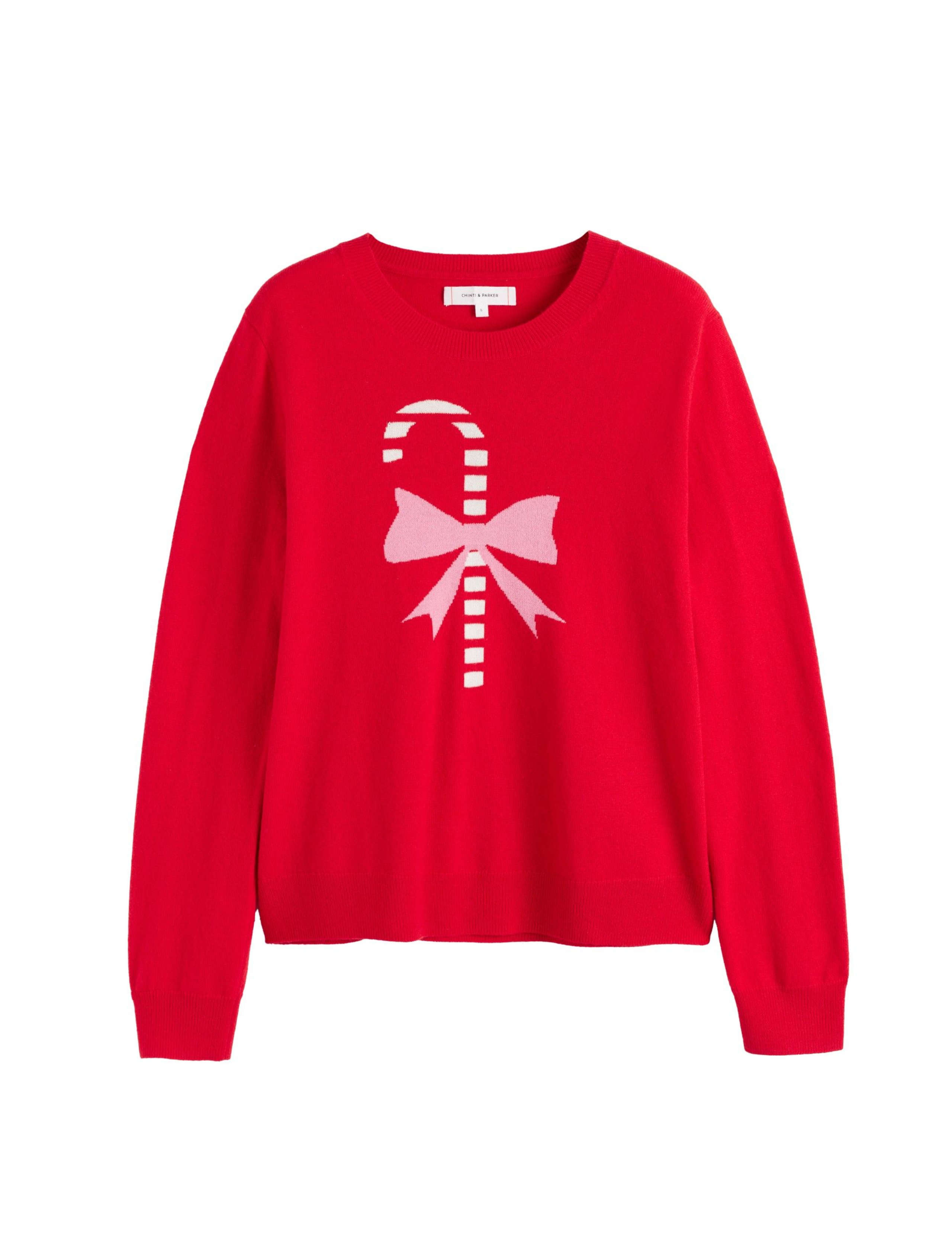 Wool and Cashmere Candy Cane Jumper 1 of 1