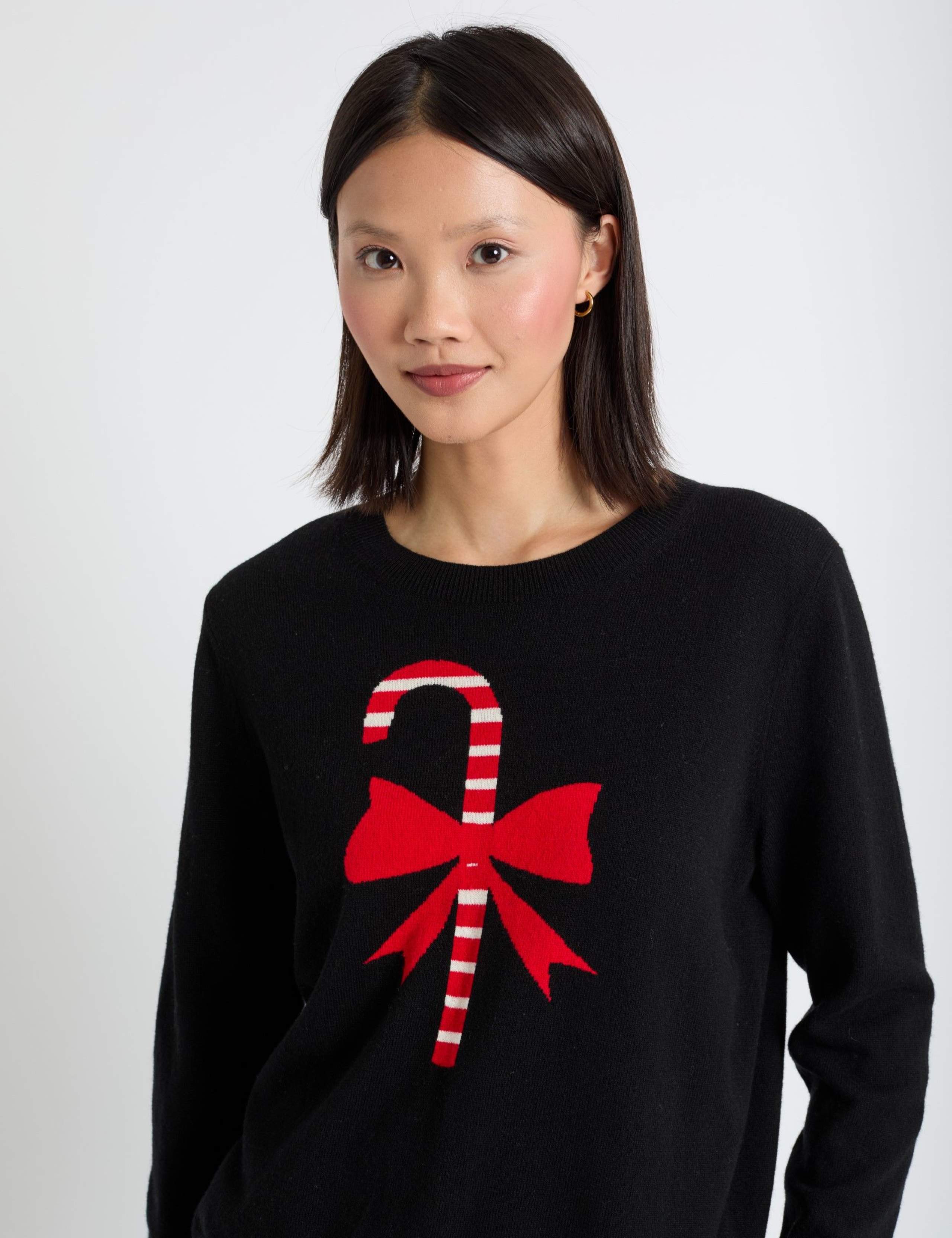 Wool and Cashmere Candy Cane Jumper 4 of 4