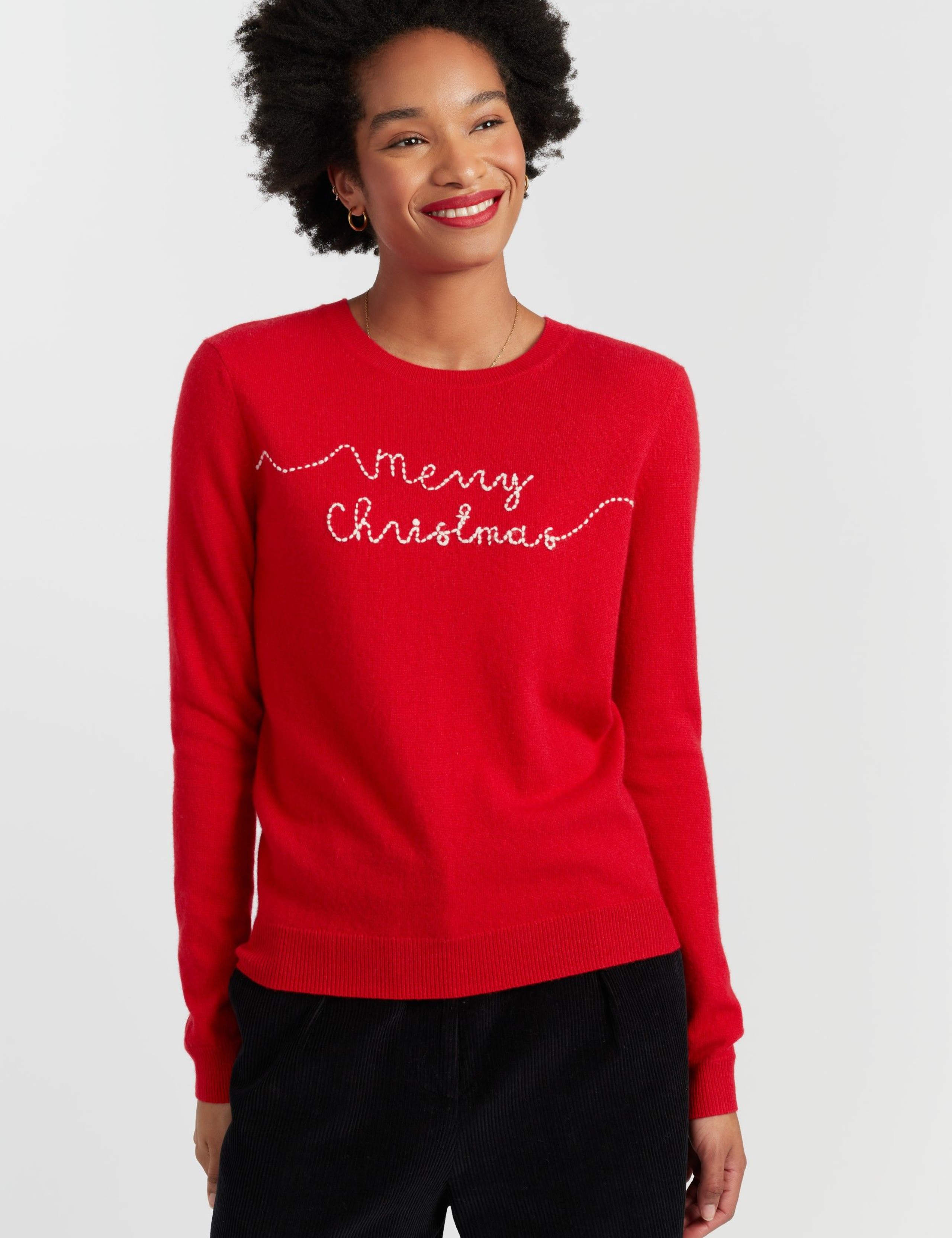 Wool Rich Christmas Jumper with Cashmere 3 of 5
