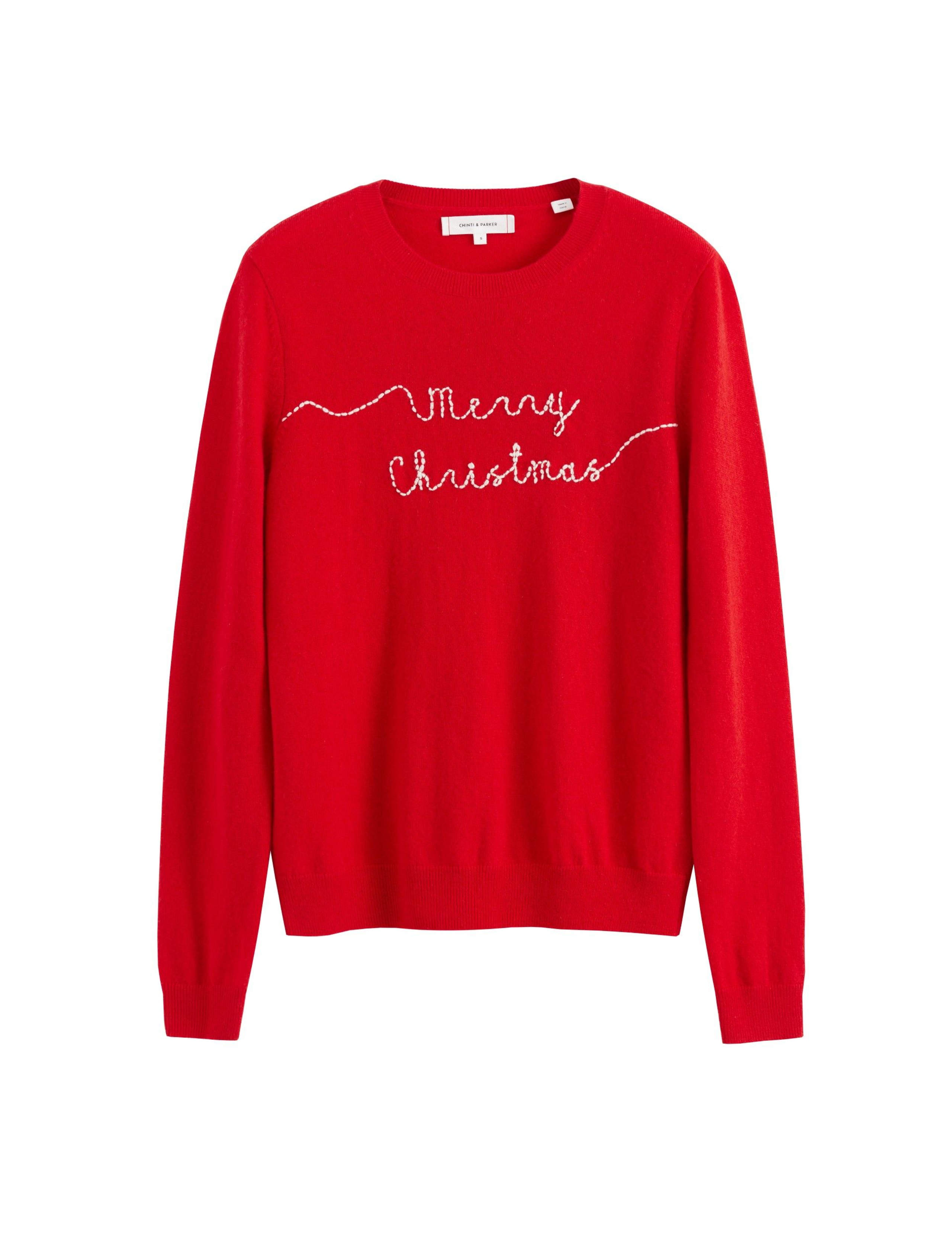 Wool Rich Christmas Jumper with Cashmere 2 of 5