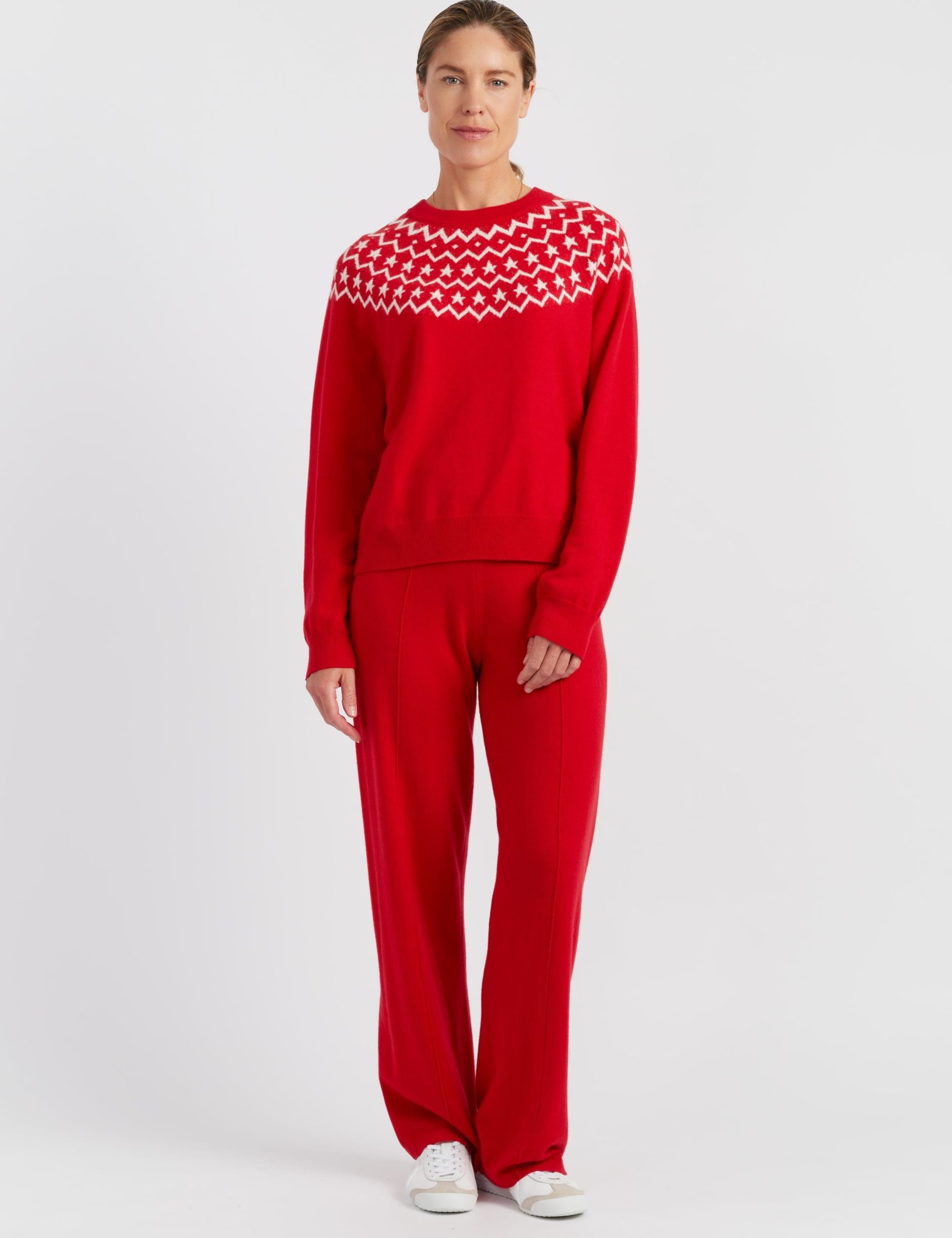 Wool and Cashmere Star Relaxed Jumper 1 of 3