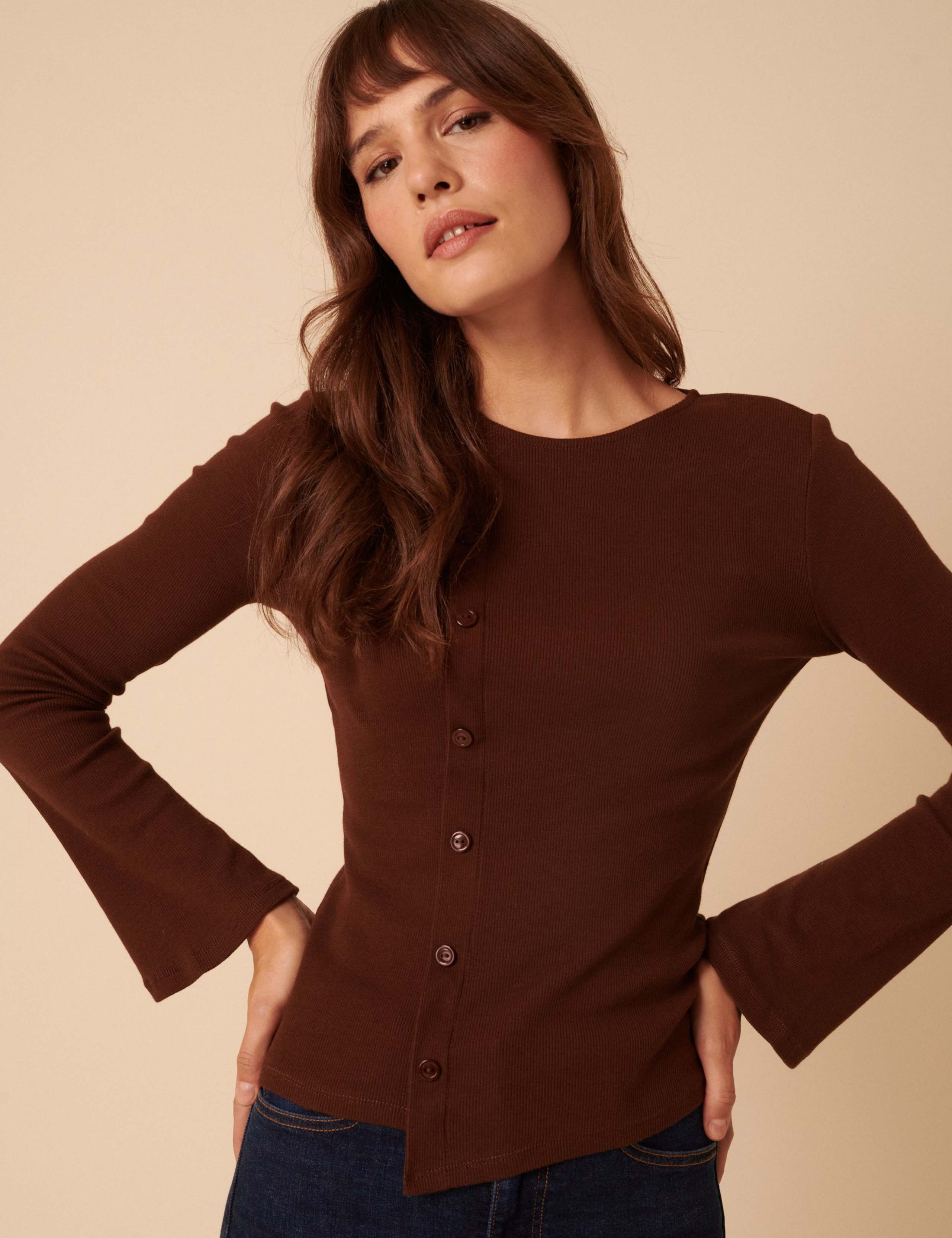 Cotton Rich Button Through Top 3 of 5