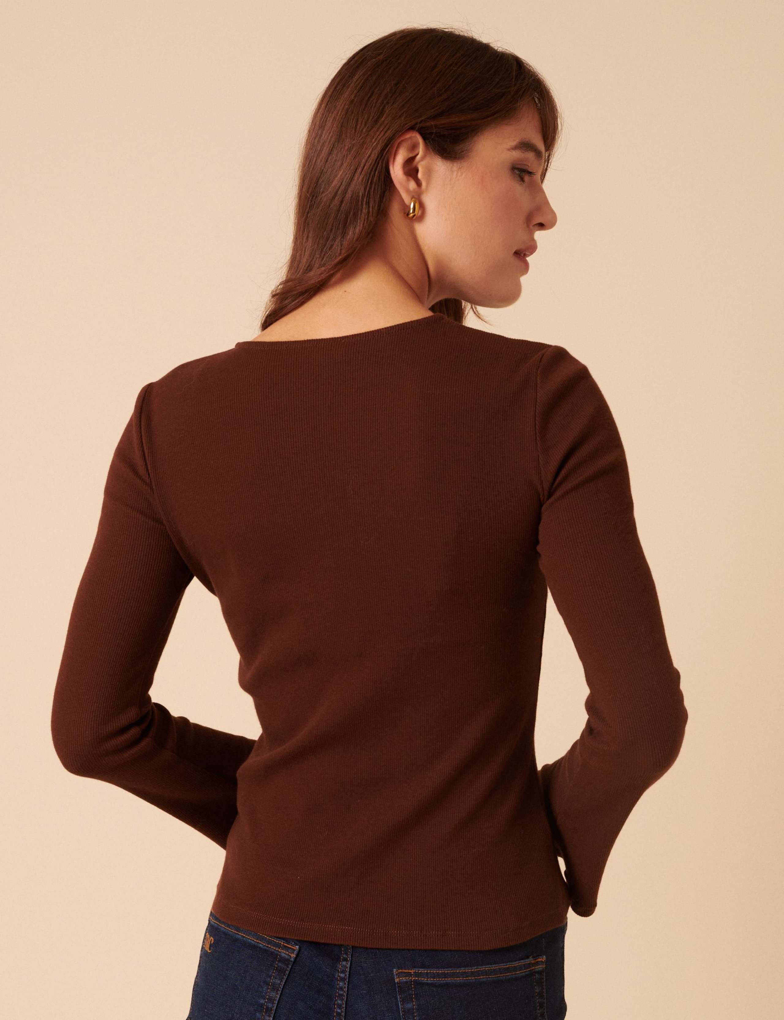 Cotton Rich Button Through Top 4 of 5