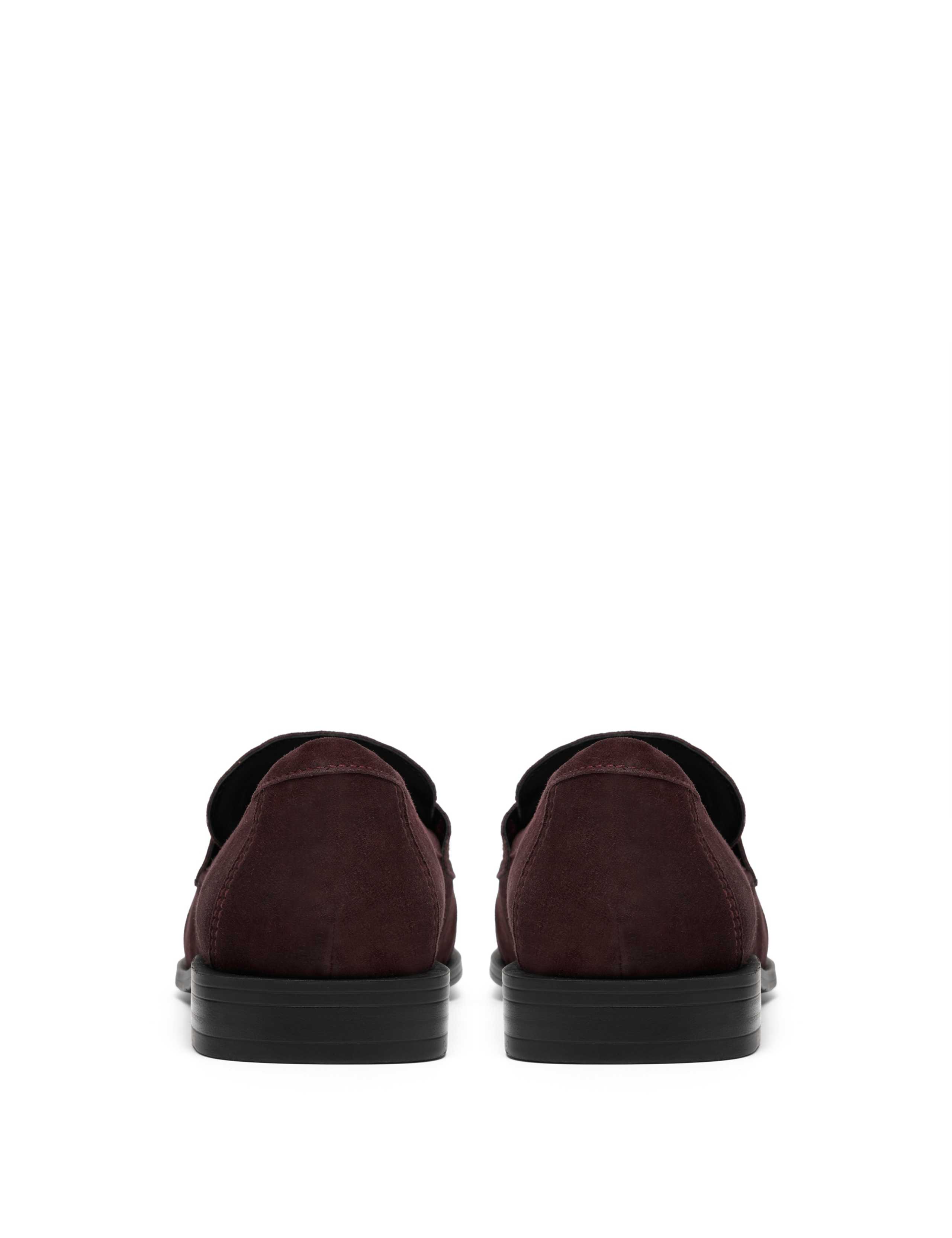 Suede Block Heel Loafers 5 of 6