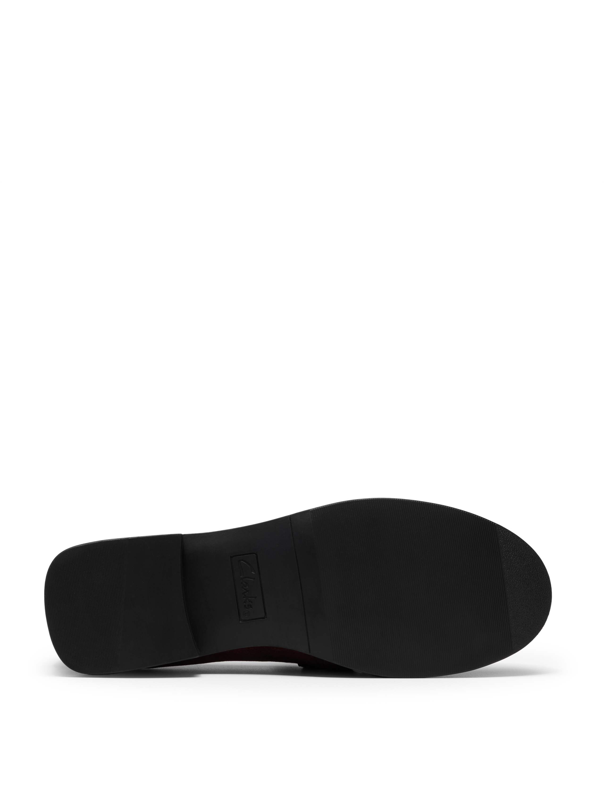 Suede Block Heel Loafers 6 of 6