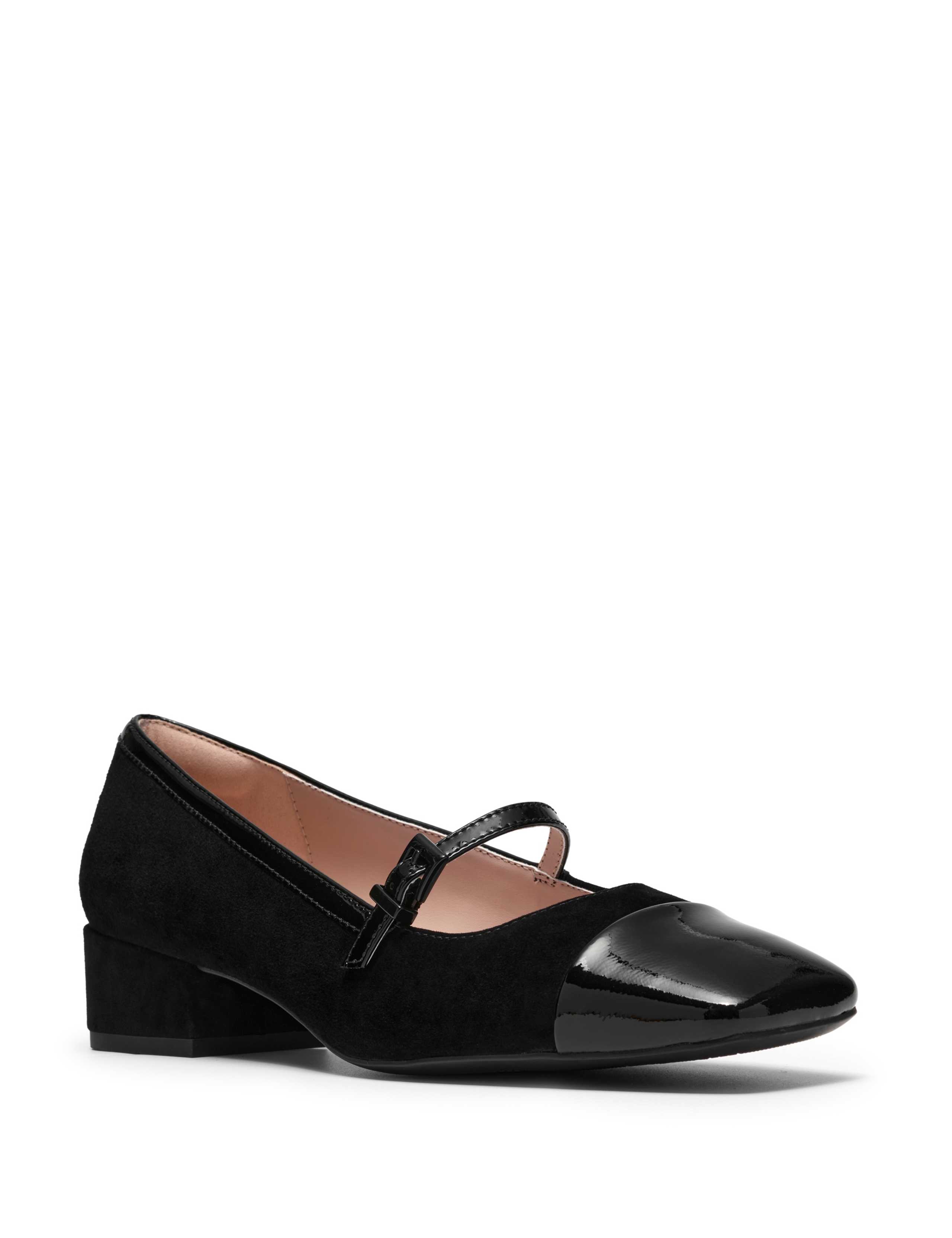 Leather Square Toe Mary Jane Shoes 2 of 6