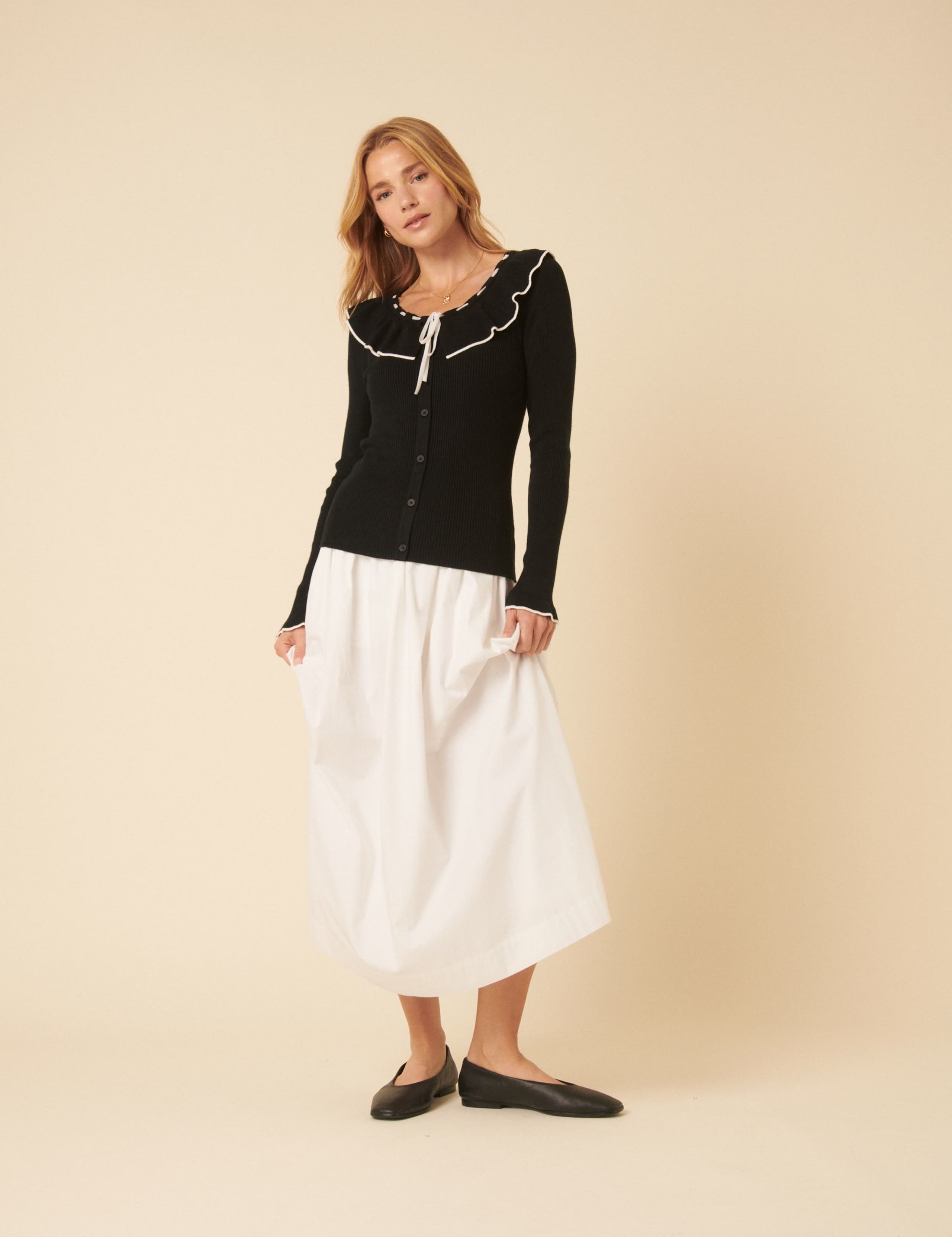 Collared Button Through Knitted Top 5 of 5