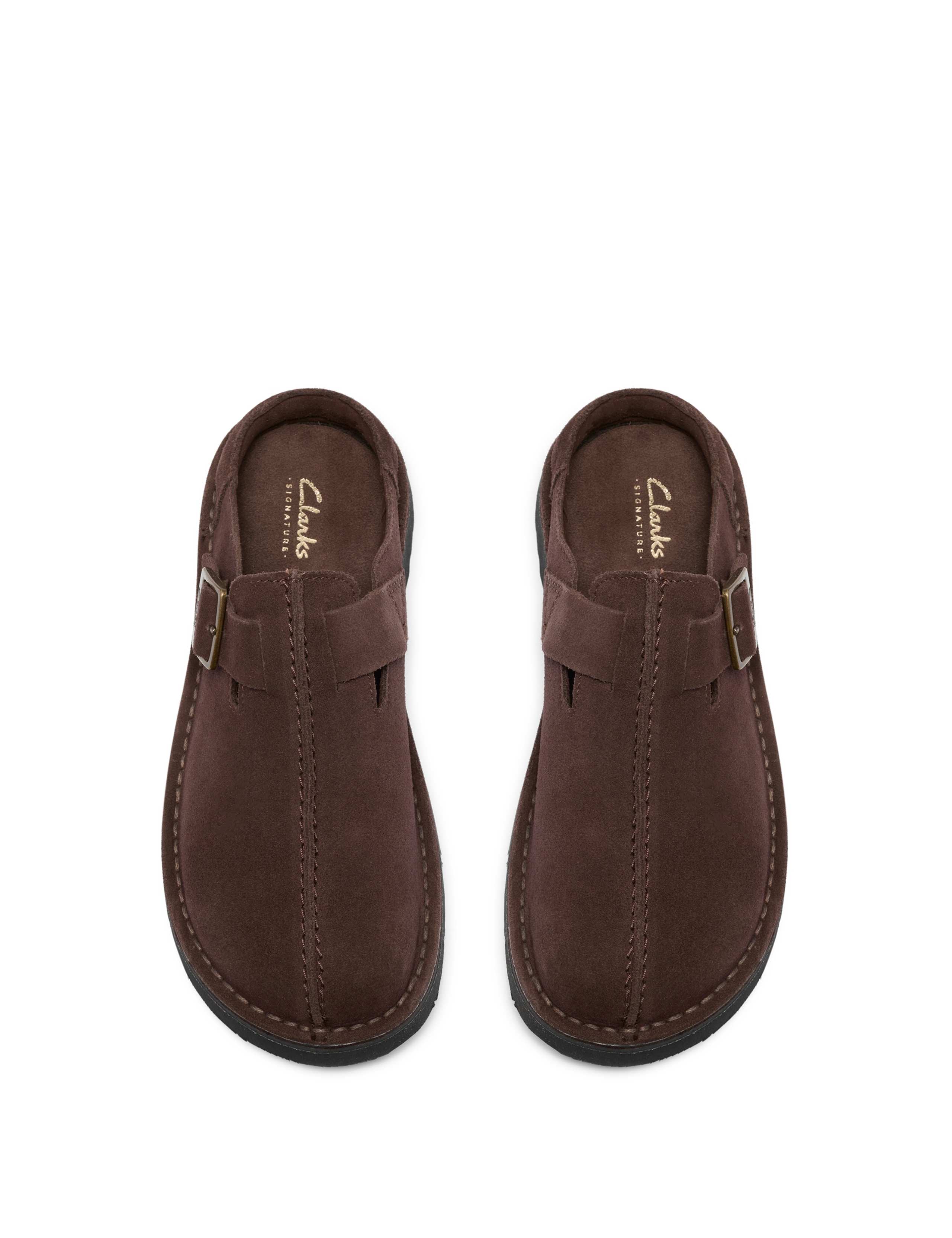 Suede Buckle Mules 2 of 6