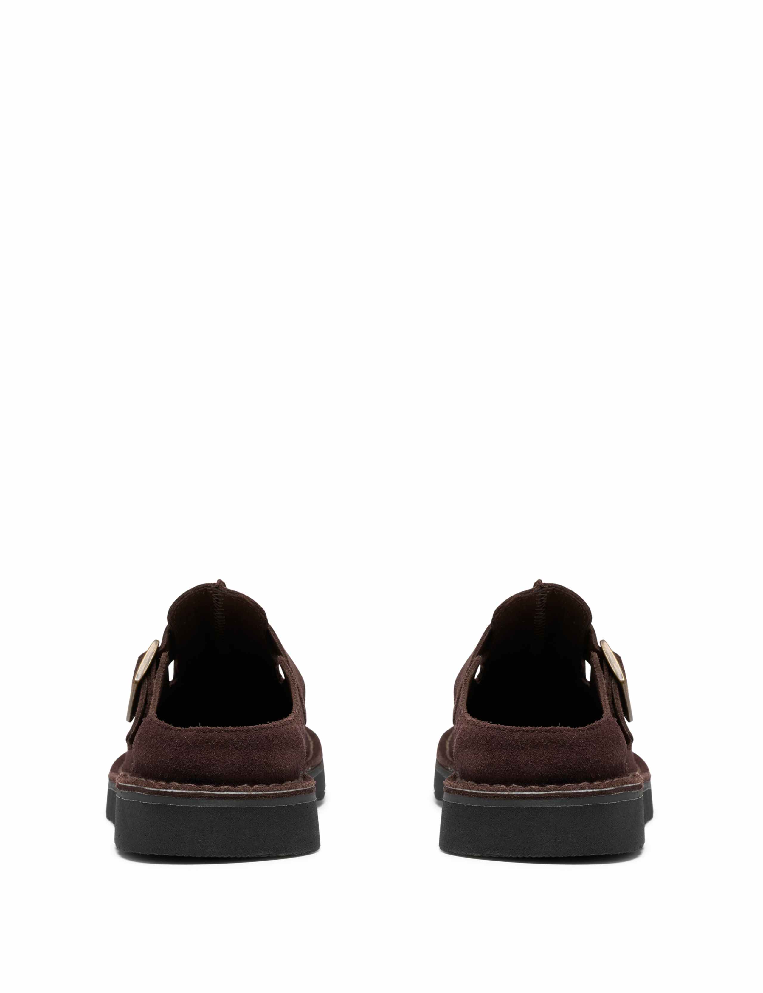 Suede Buckle Mules 5 of 6