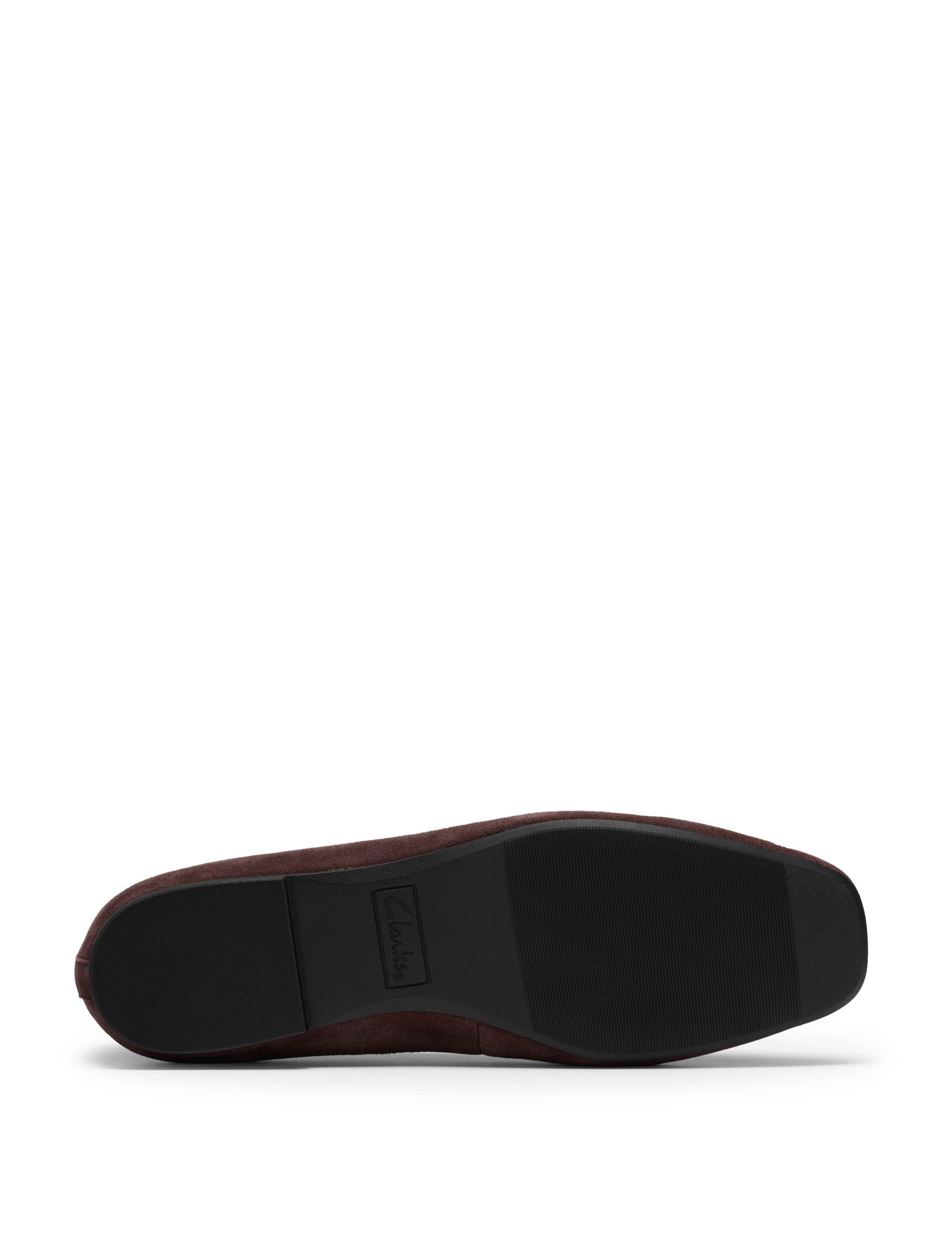 Leather Bow Square Toe Ballet Pumps 6 of 6