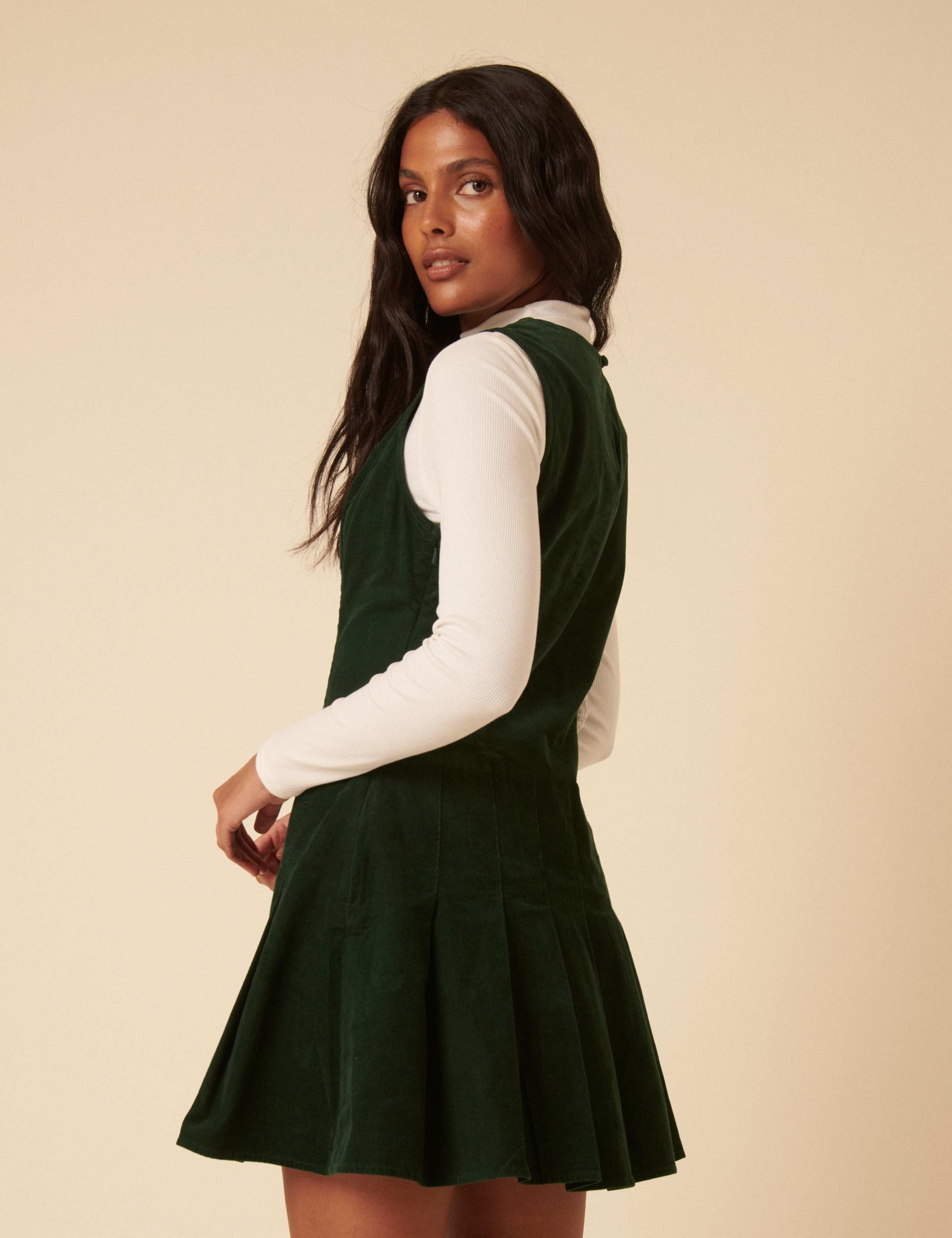 Pure Cotton Cord Mini Relaxed Shift Dress 5 of 5